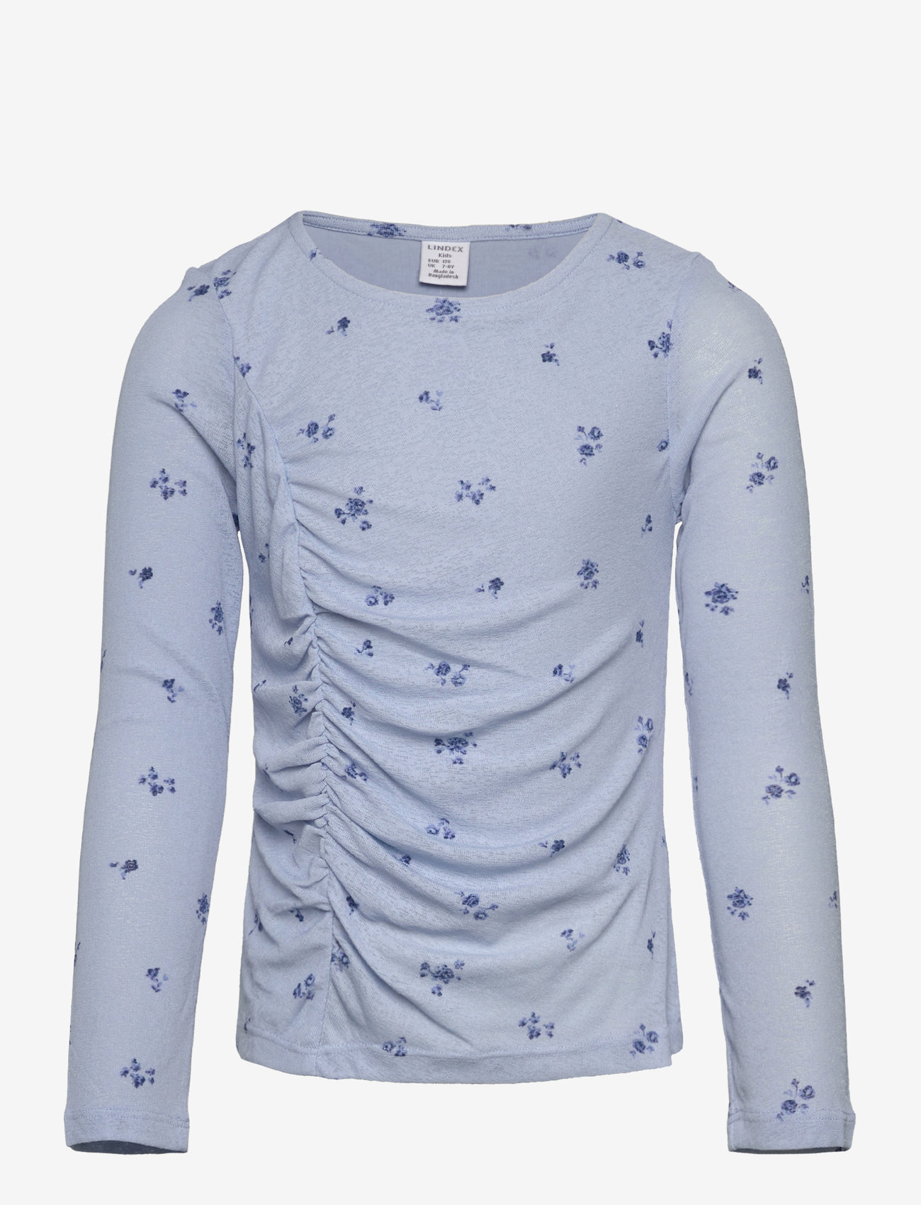 Lindex - Top with gathering at front - herbstliche kleidung - light blue - 0
