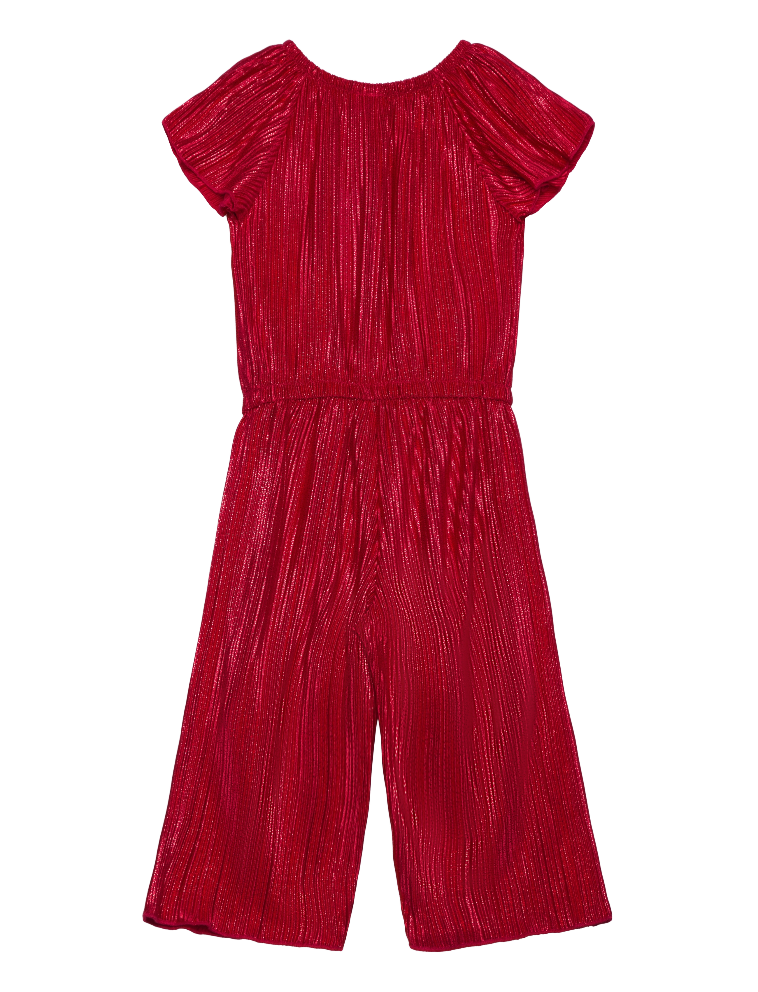 Lindex - Jumpsuit s s plisse foil sprin - laveste priser - dark red - 2