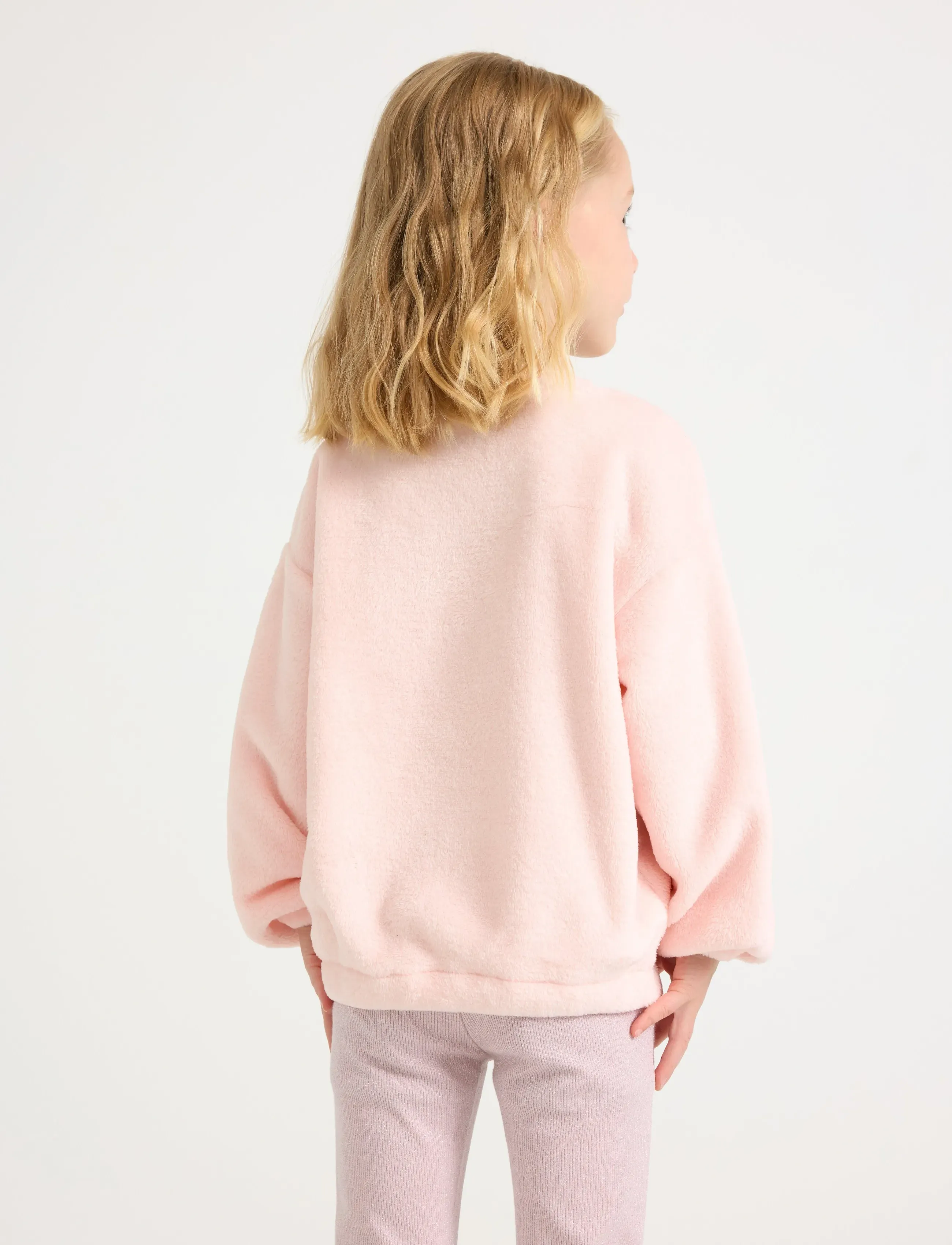 Lindex - Jumper in pile - sweatshirts - light pink - 3