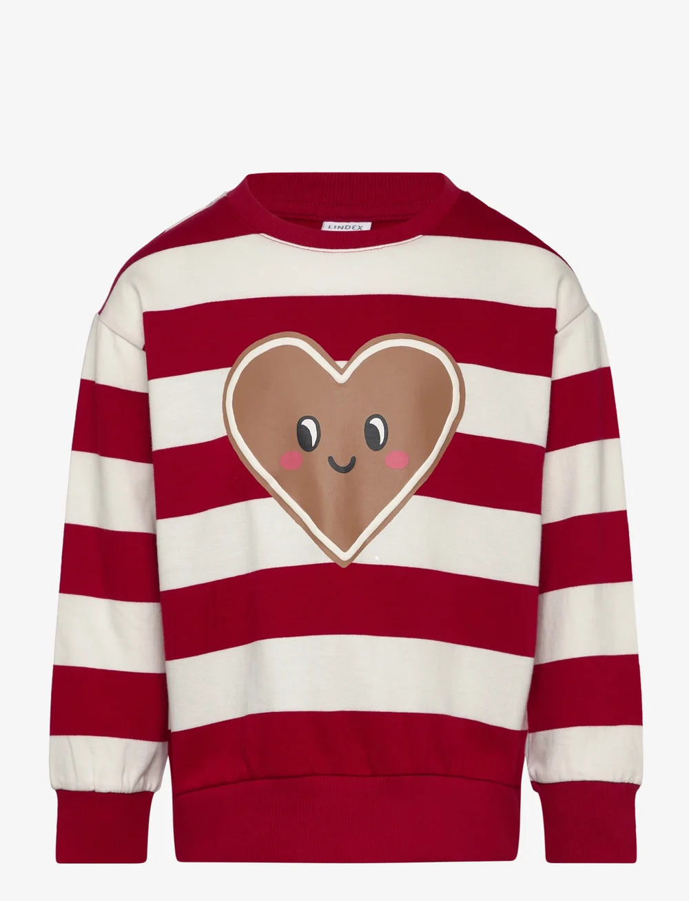 Lindex - Sweatshirt heart front - sweatshirts - dark red - 1