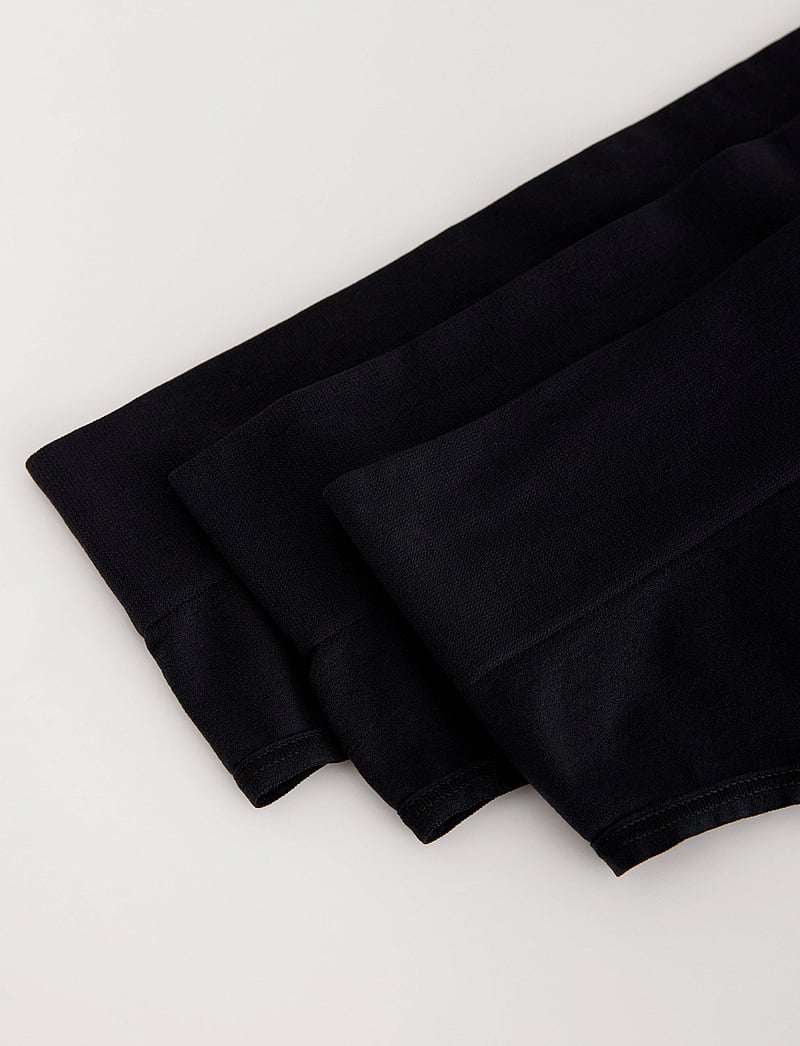 Lindex - Brief Thong high Seamless Joy - midi & maxi slips - black - 5