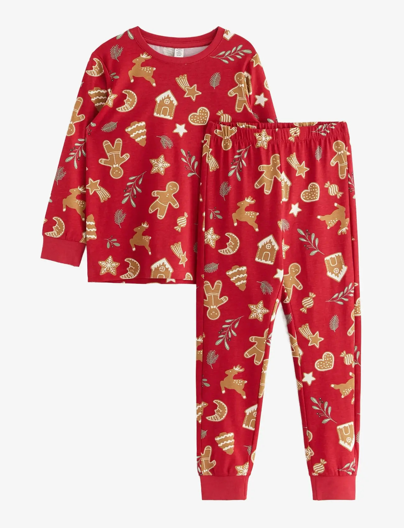 Lindex - Pyjama Ginger bread - pyjamasset - dark red - 1