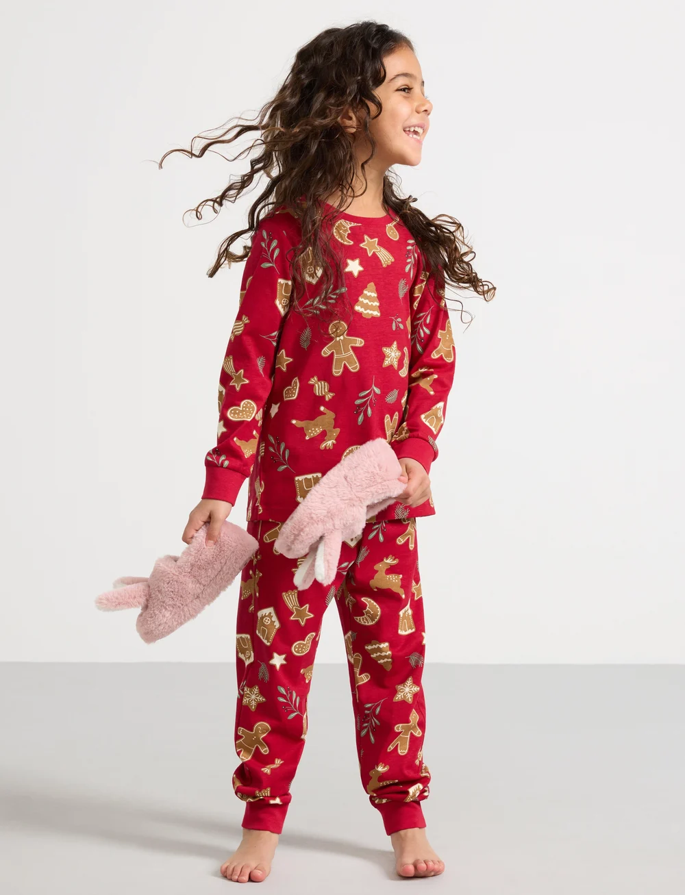 Lindex - Pyjama Ginger bread - pyjama-sets - dark red - 0