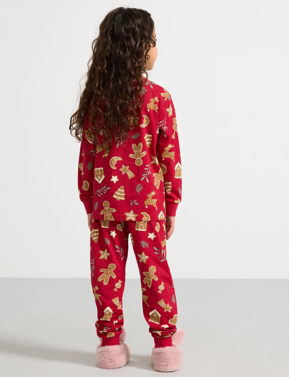 Lindex - Pyjama Ginger bread - pyjama-sets - dark red - 3