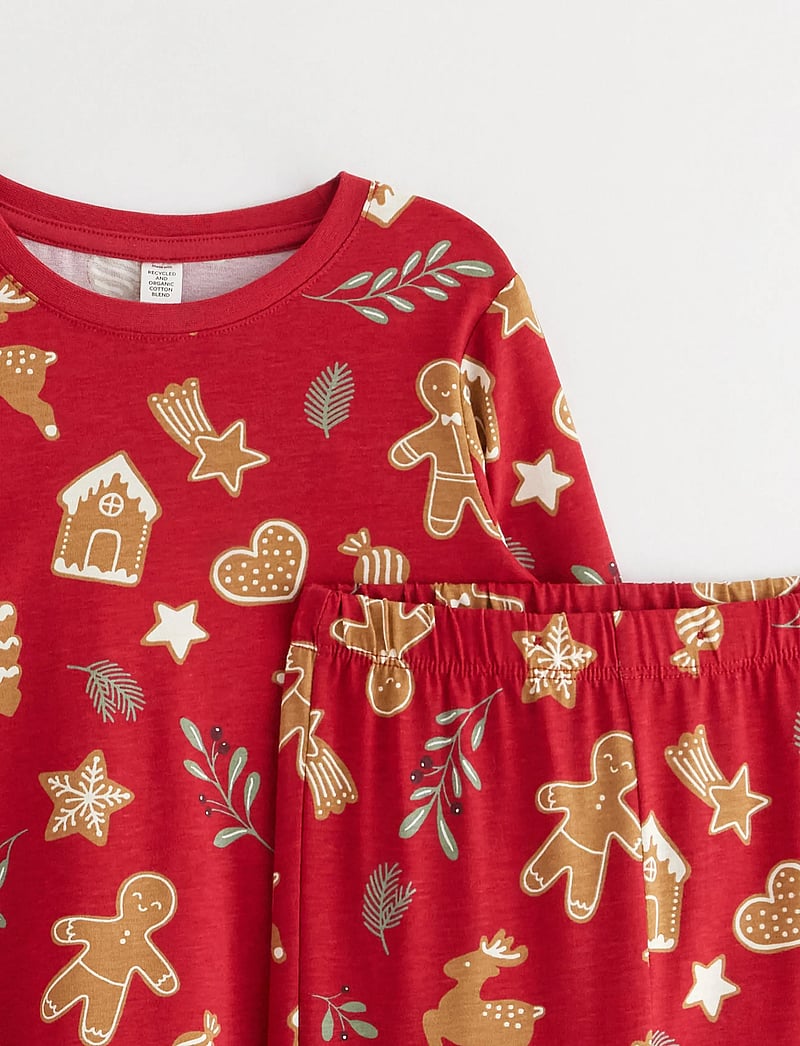 Lindex - Pyjama Ginger bread - pyjamasset - dark red - 5