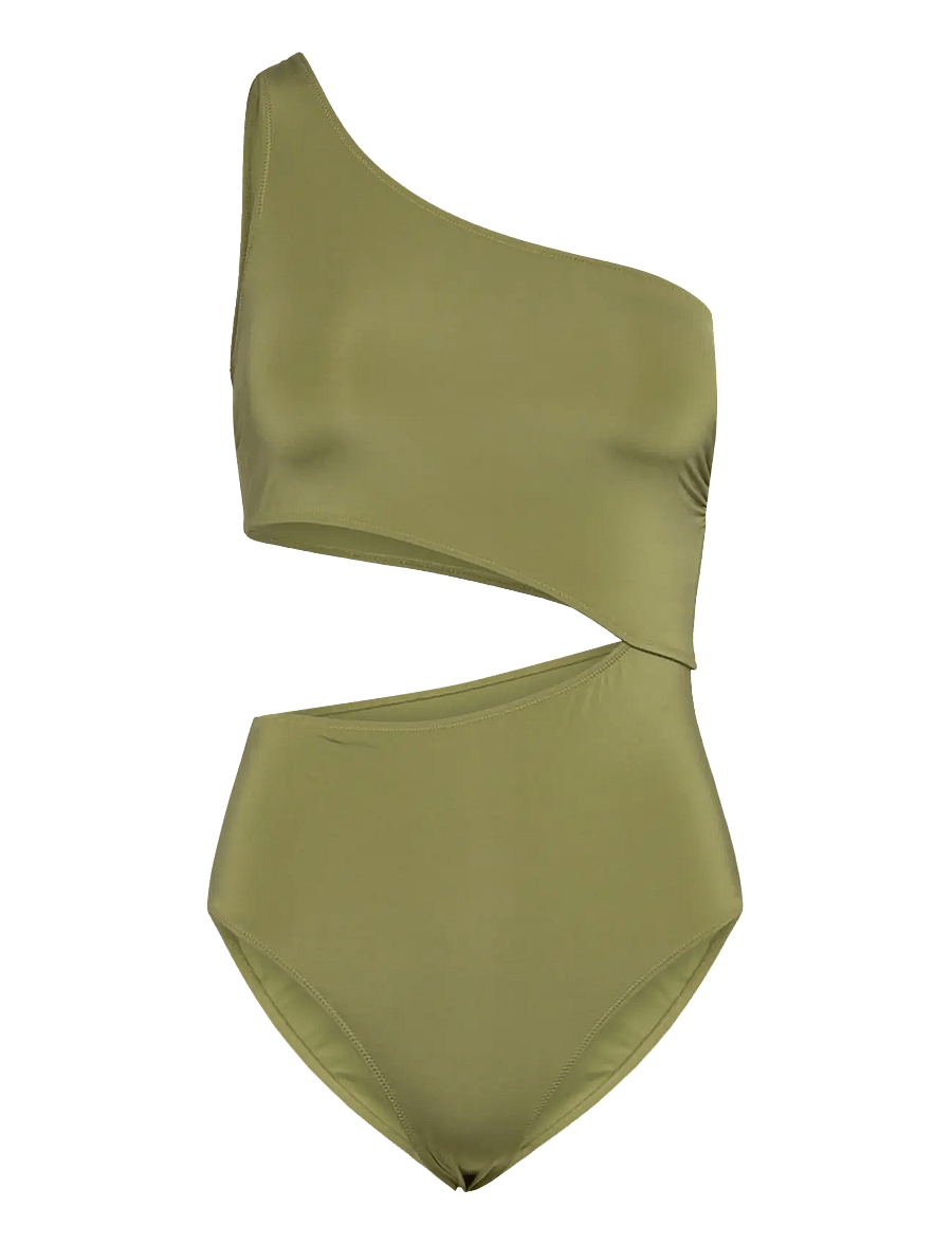 Lindex - Swimsuit Trina Shiny - swimsuits - light dusty green - 1