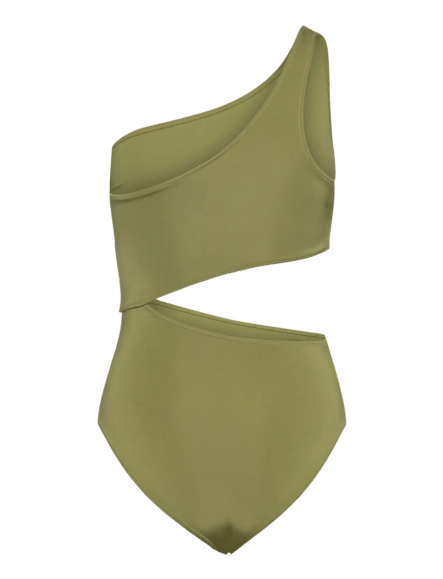 Lindex - Swimsuit Trina Shiny - swimsuits - light dusty green - 2
