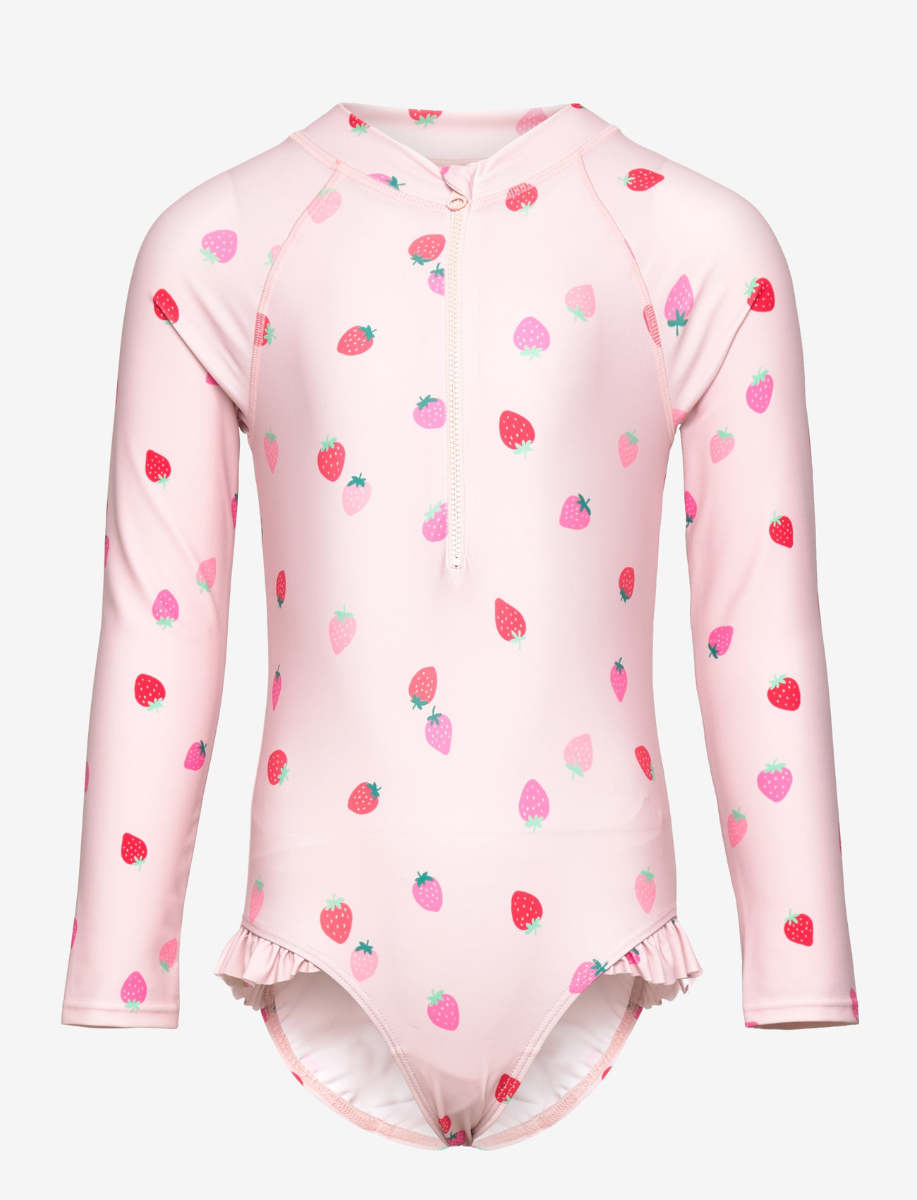 Lindex - Swimsuit l s AOP - maillots 1 pièce - light dusty pink - 0