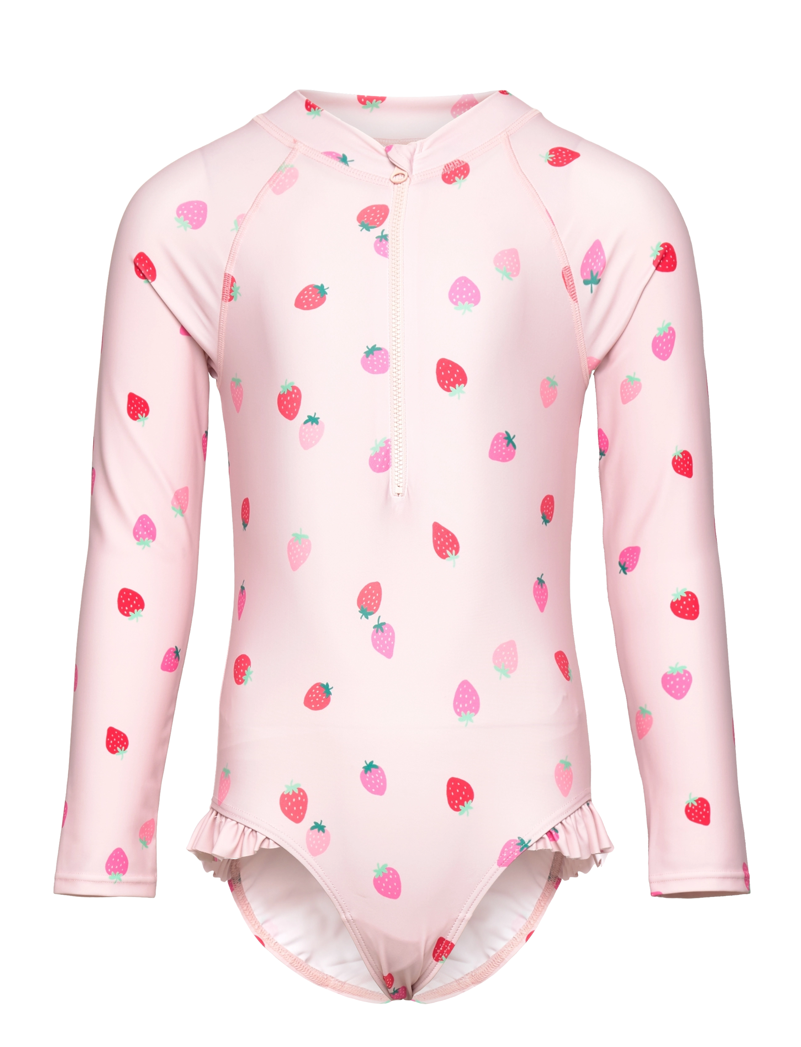 Lindex Swimsuit l s AOP - Baddräkter - LIGHT DUSTY PINK / pink/rose