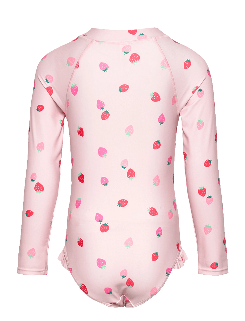 Lindex - Swimsuit l s AOP - maillots 1 pièce - light dusty pink - 1