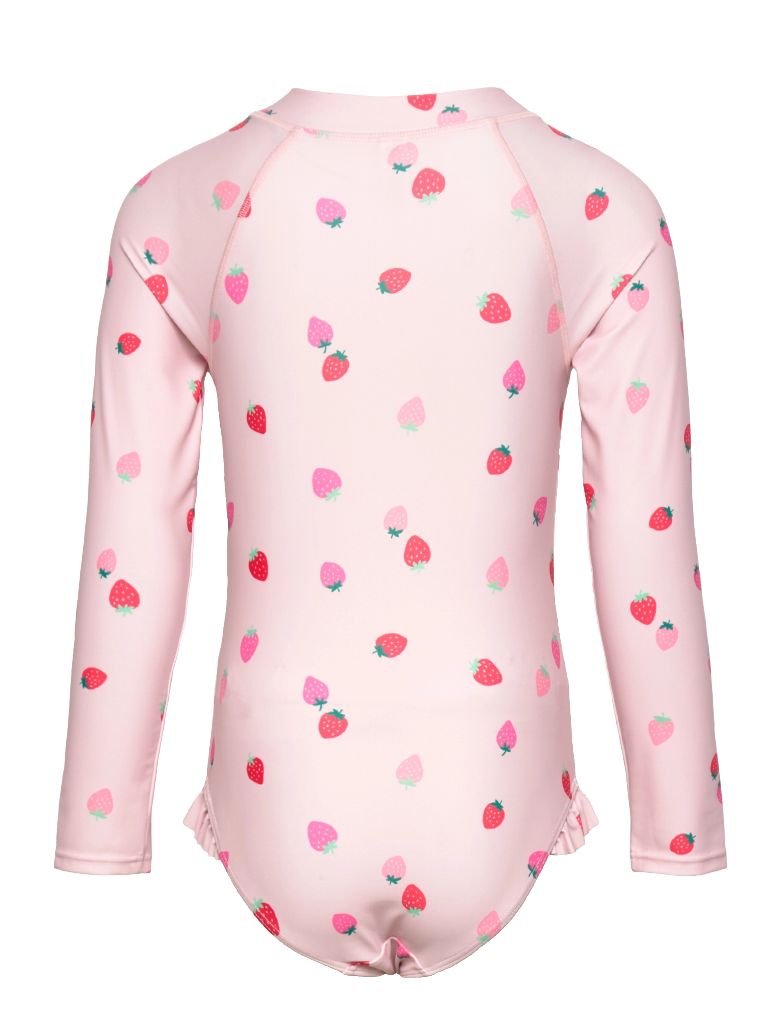 Lindex - Swimsuit l s AOP - uv-kläder - light dusty pink - 1