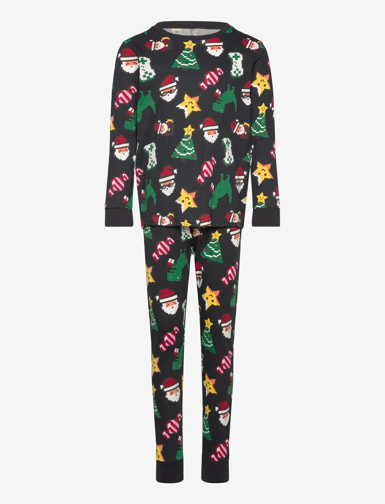 Lindex - Pyjamas set all over print - black - 1