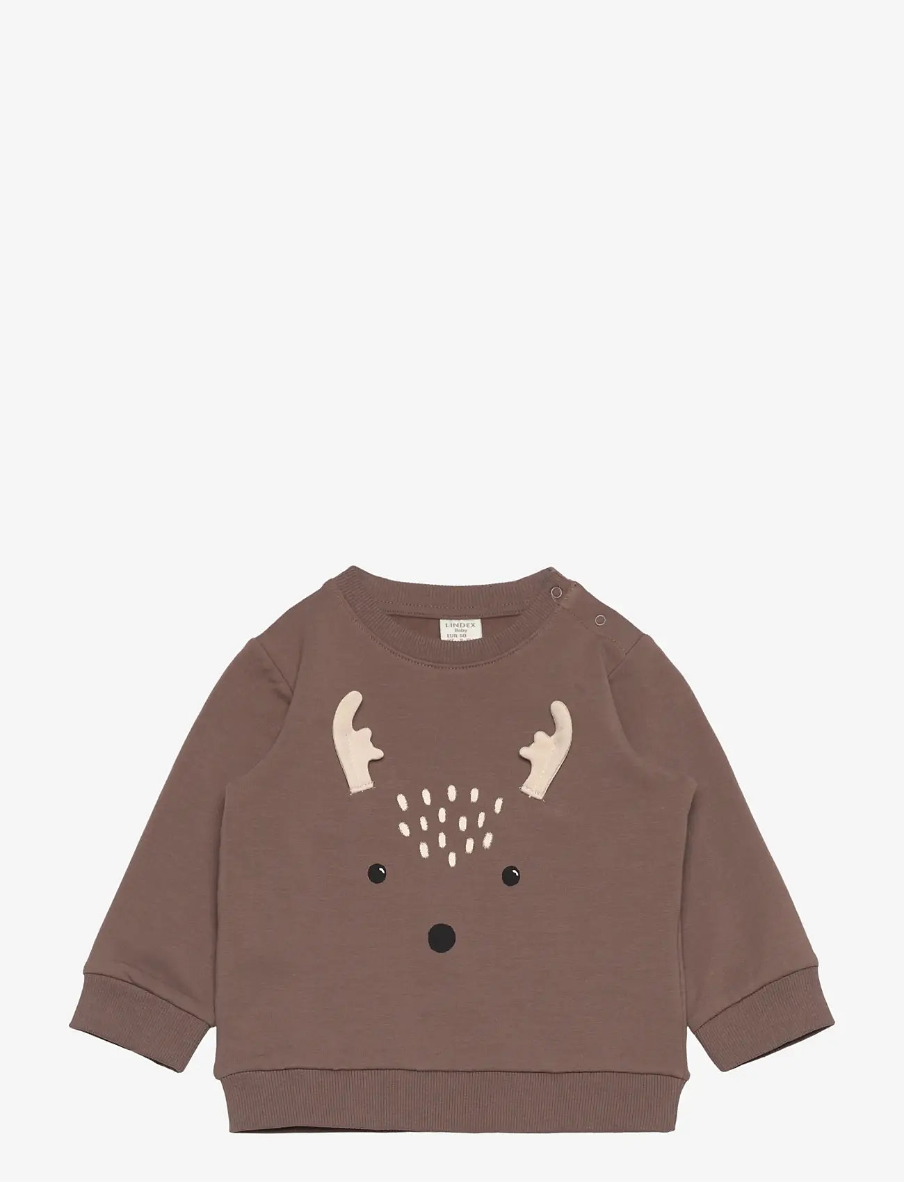 Lindex - Sweatshirt Reindeer - dark khaki - 0