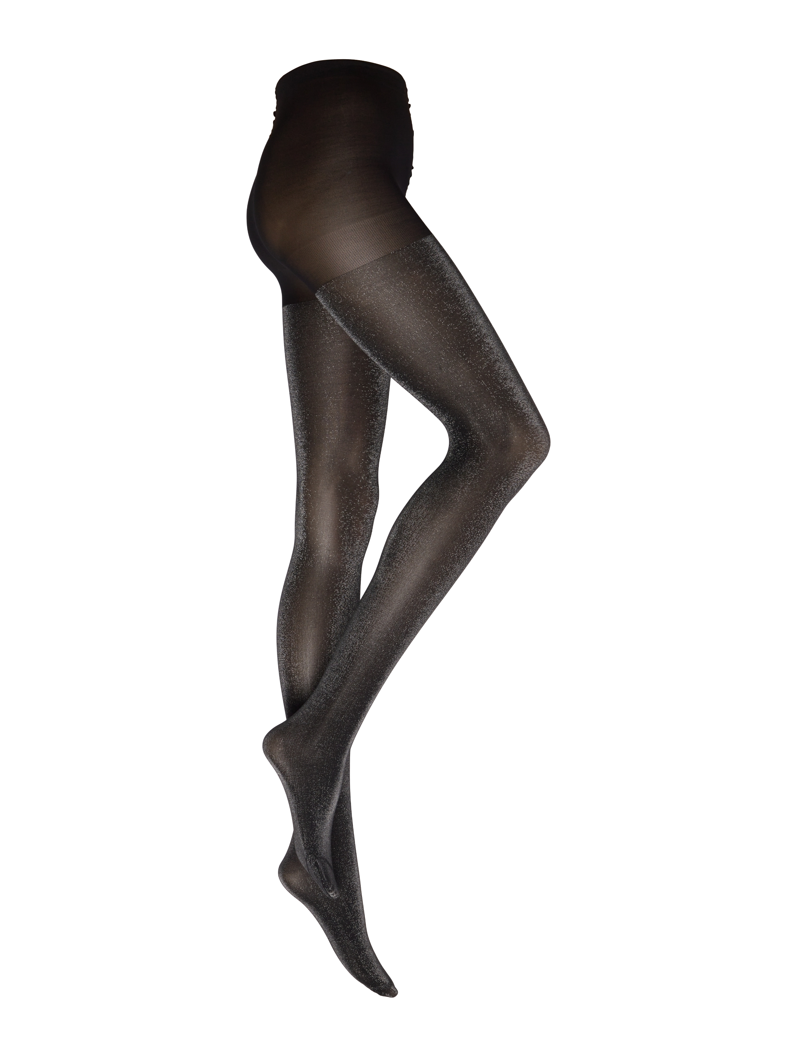 Lindex Tights 40 den lurex - Unterwäsche - SILVER / black