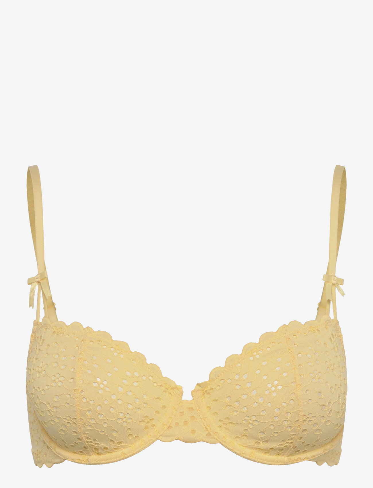 Lindex - Wire bra broderie anglais - bøjle-bh’er - light yellow - 1