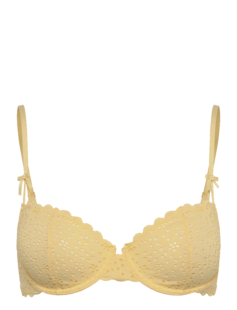 Lindex - Wire bra broderie anglais - bøjle-bh’er - light yellow - 1