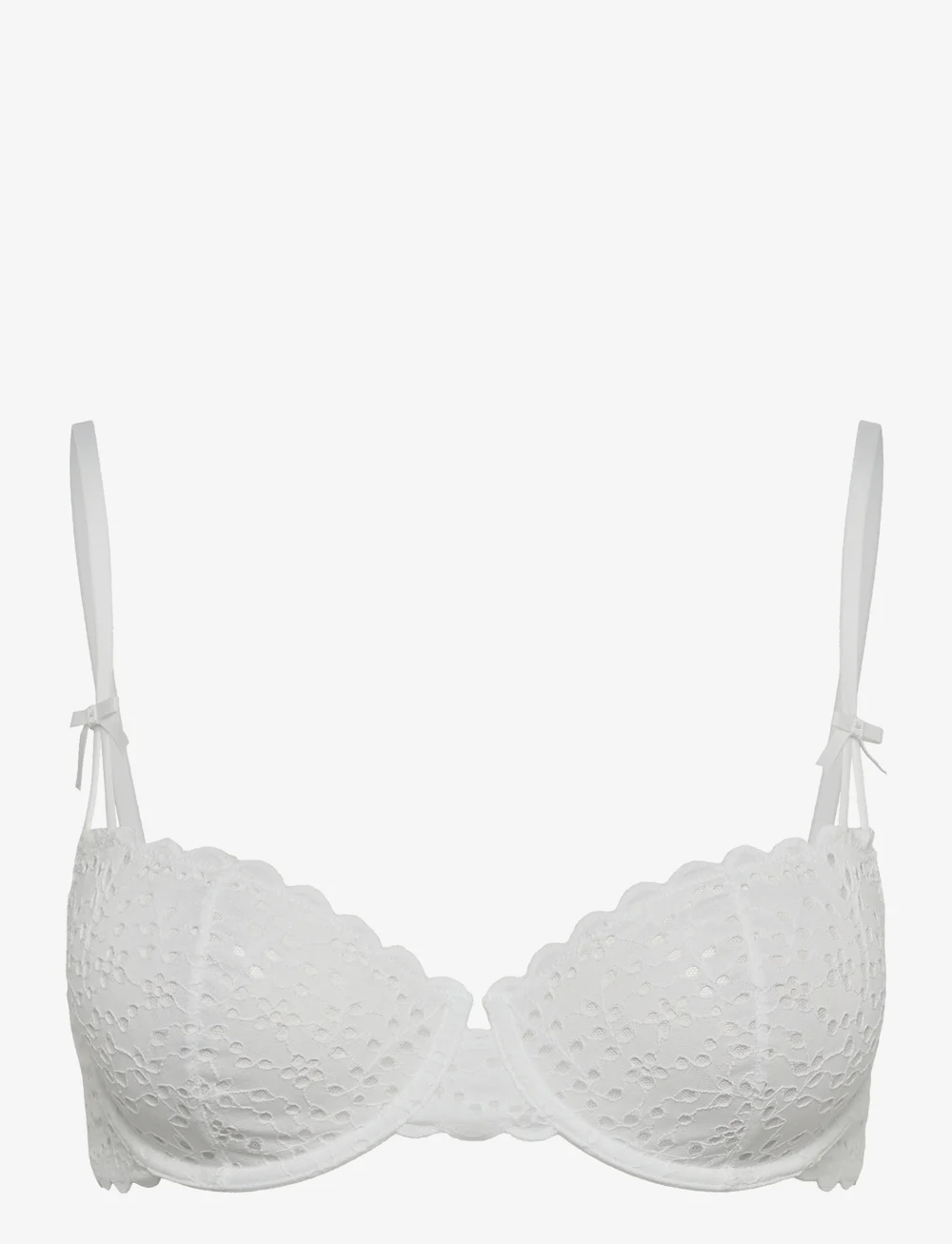 Lindex - Wire bra broderie anglais - bügellose bhs - white - 1