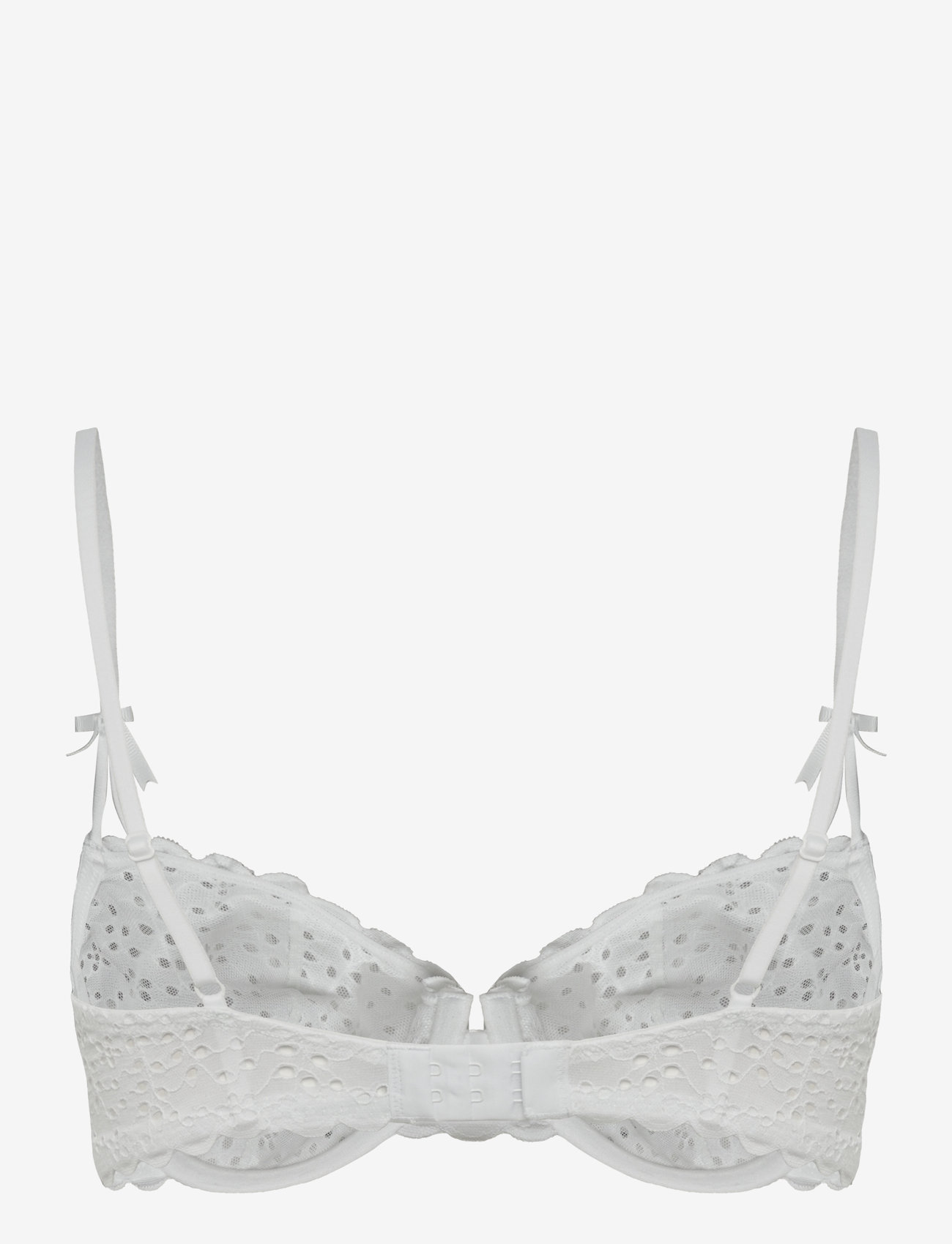 Lindex - Wire bra broderie anglais - laveste priser - white - 1