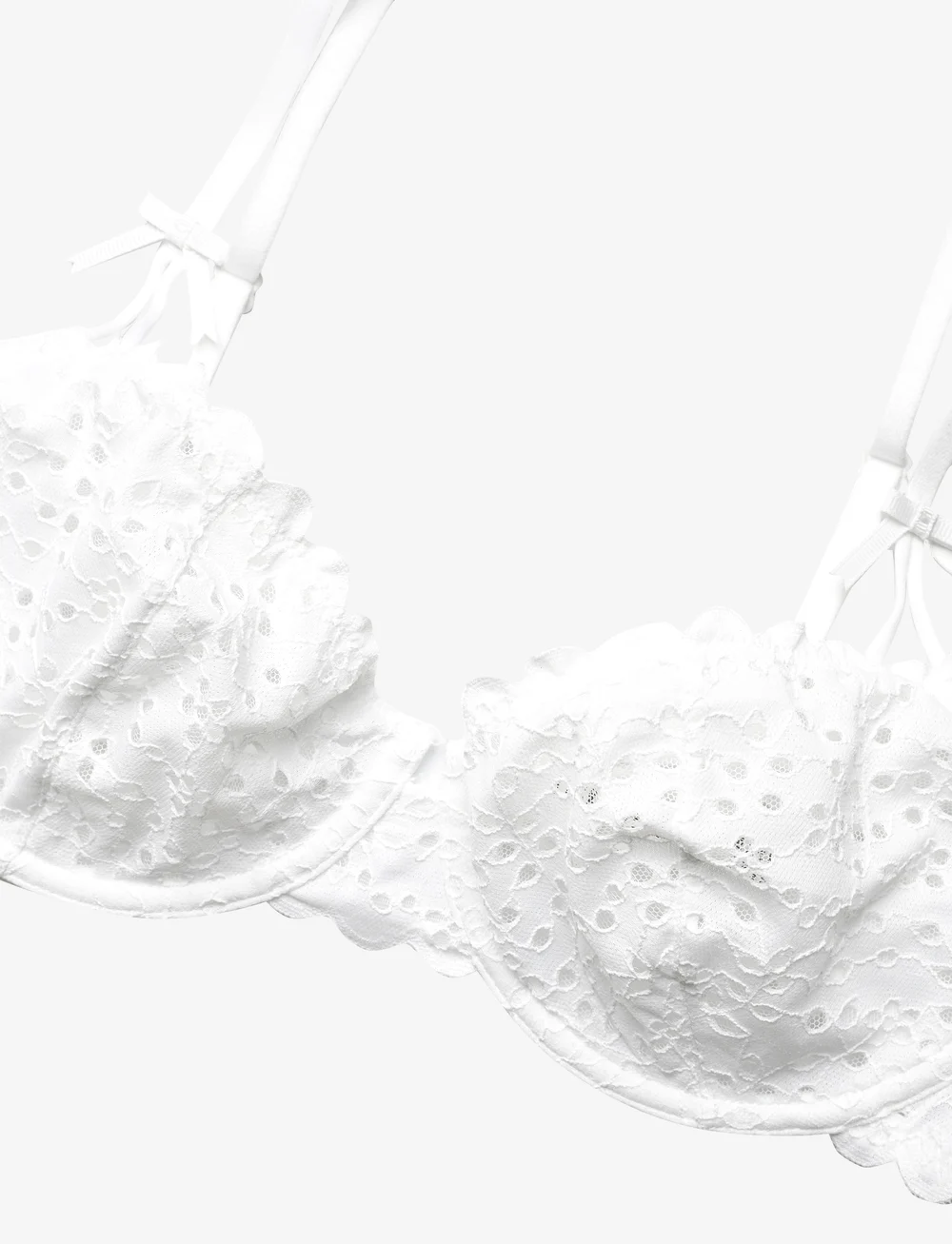 Lindex - Wire bra broderie anglais - bügellose bhs - white - 5