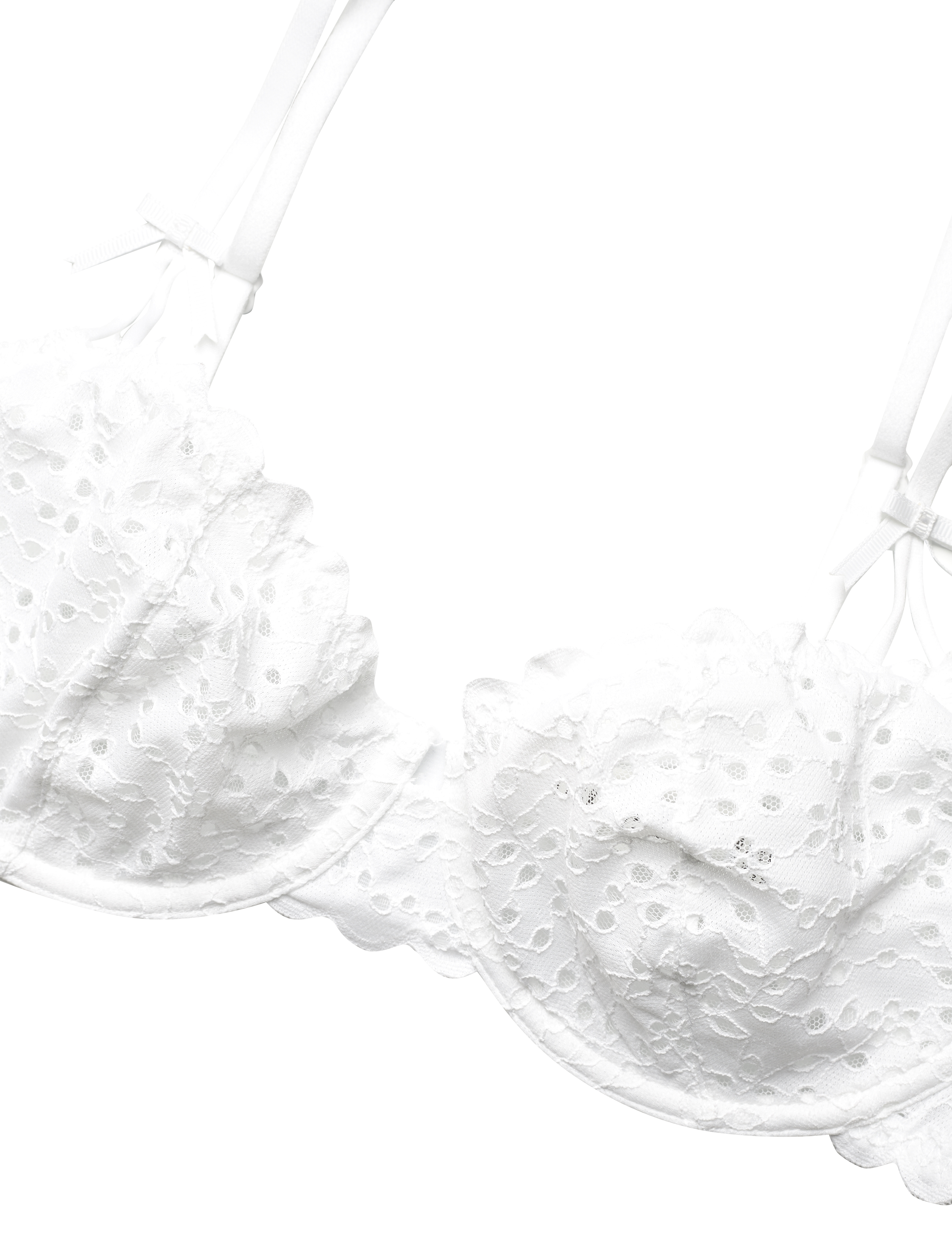 Lindex - Wire bra broderie anglais - white - 5