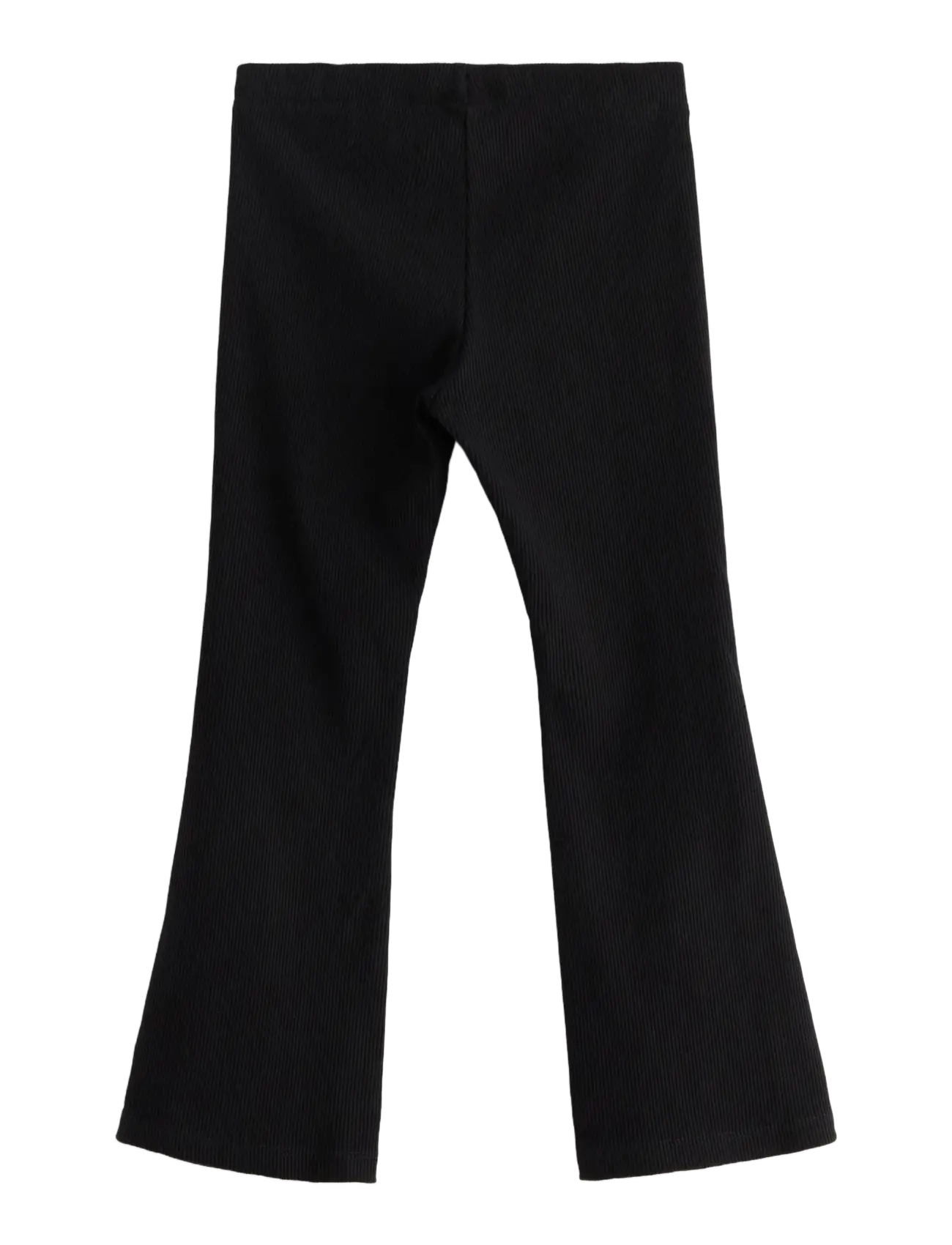 Lindex - leggings flare 2x2 rib - leggings - black - 2