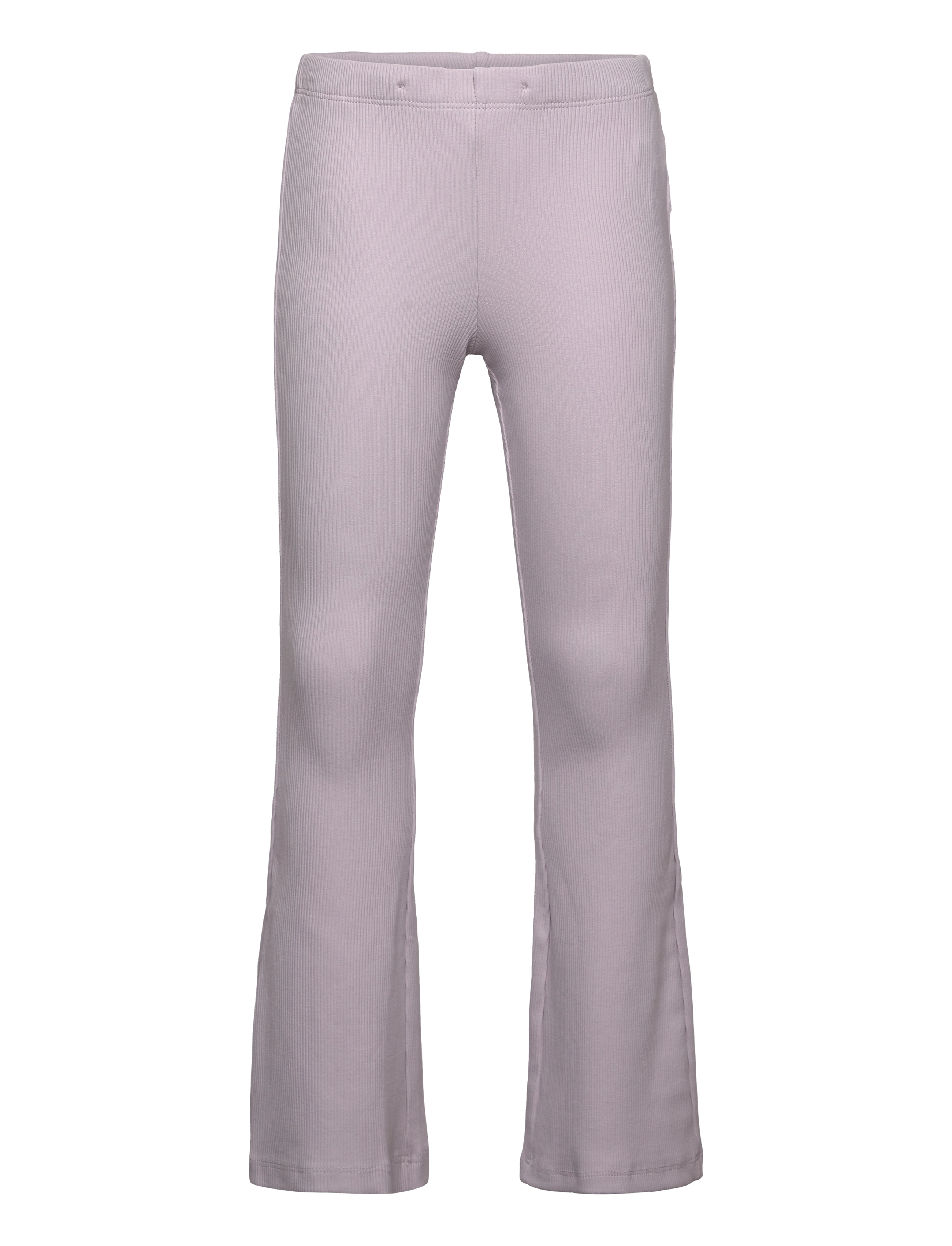 Lindex leggings flare 2x2 rib - Leggings - LIGHT DUSTY LILAC / purple