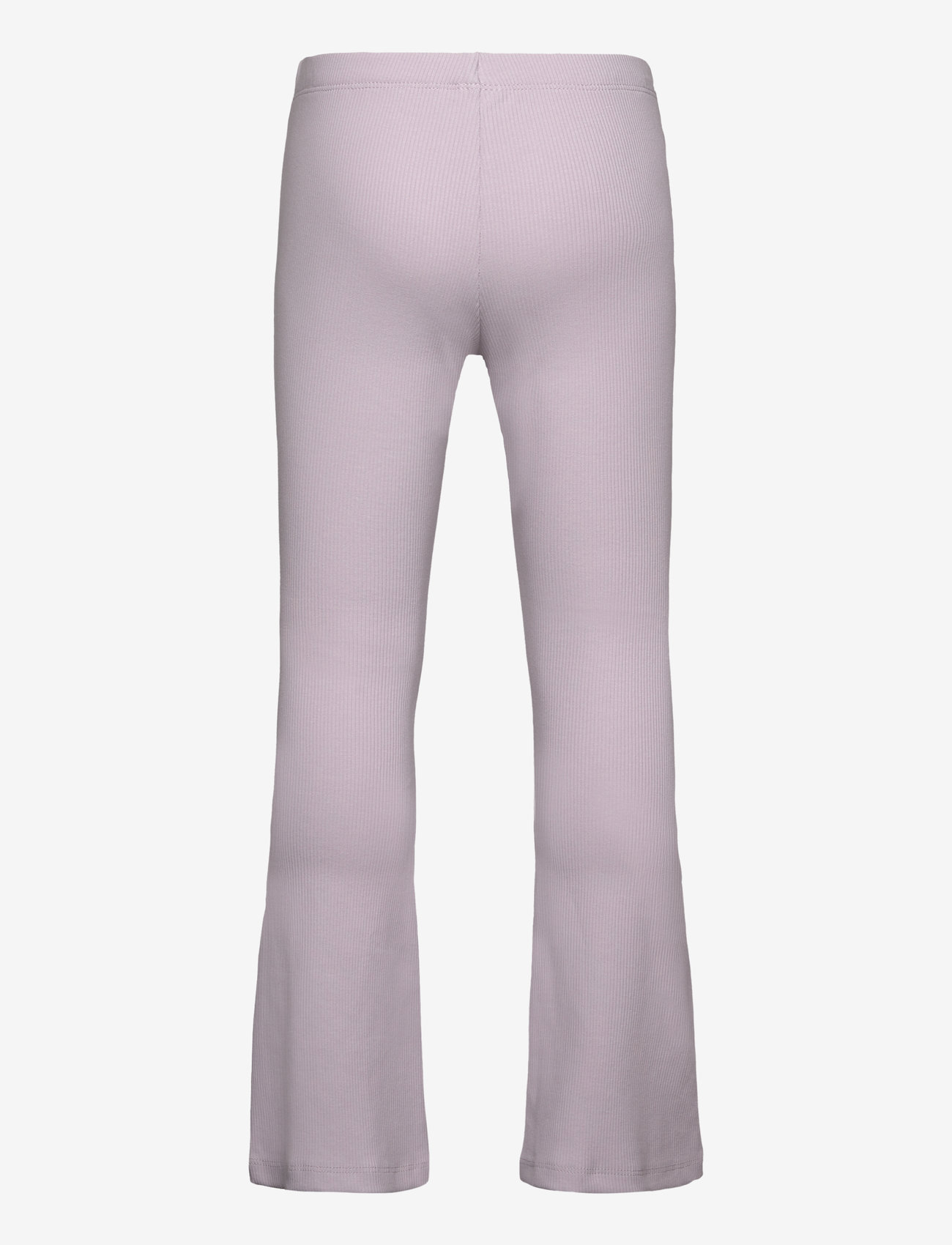 Lindex - leggings flare 2x2 rib - leggings - light dusty lilac - 2