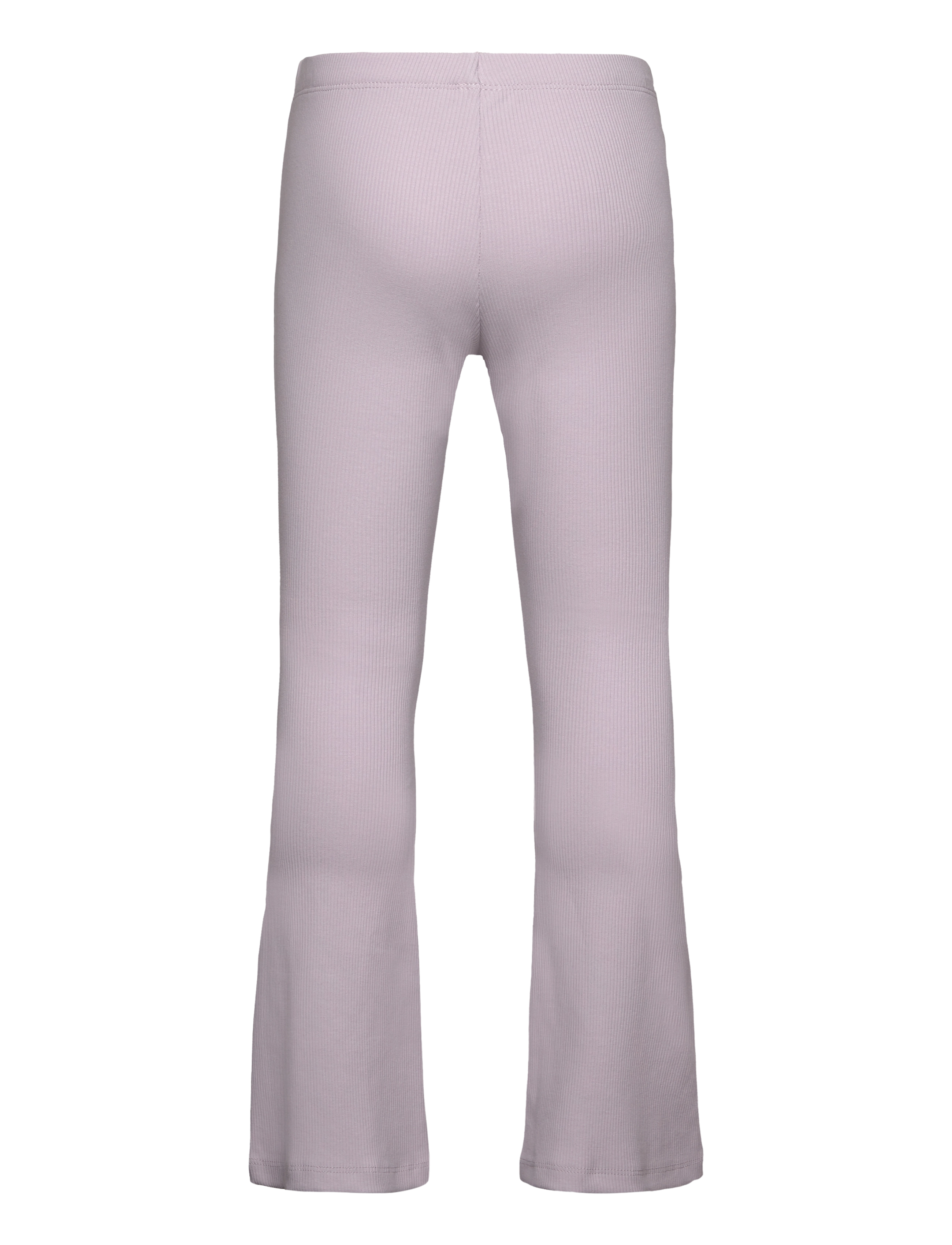 Lindex - leggings flare 2x2 rib - leggings - light dusty lilac - 2