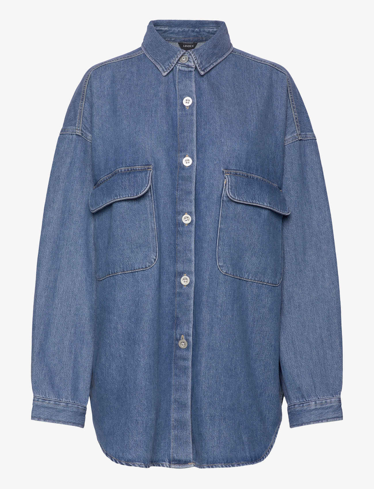 Lindex - Shirt Gunhild Denim - denim blue - 1