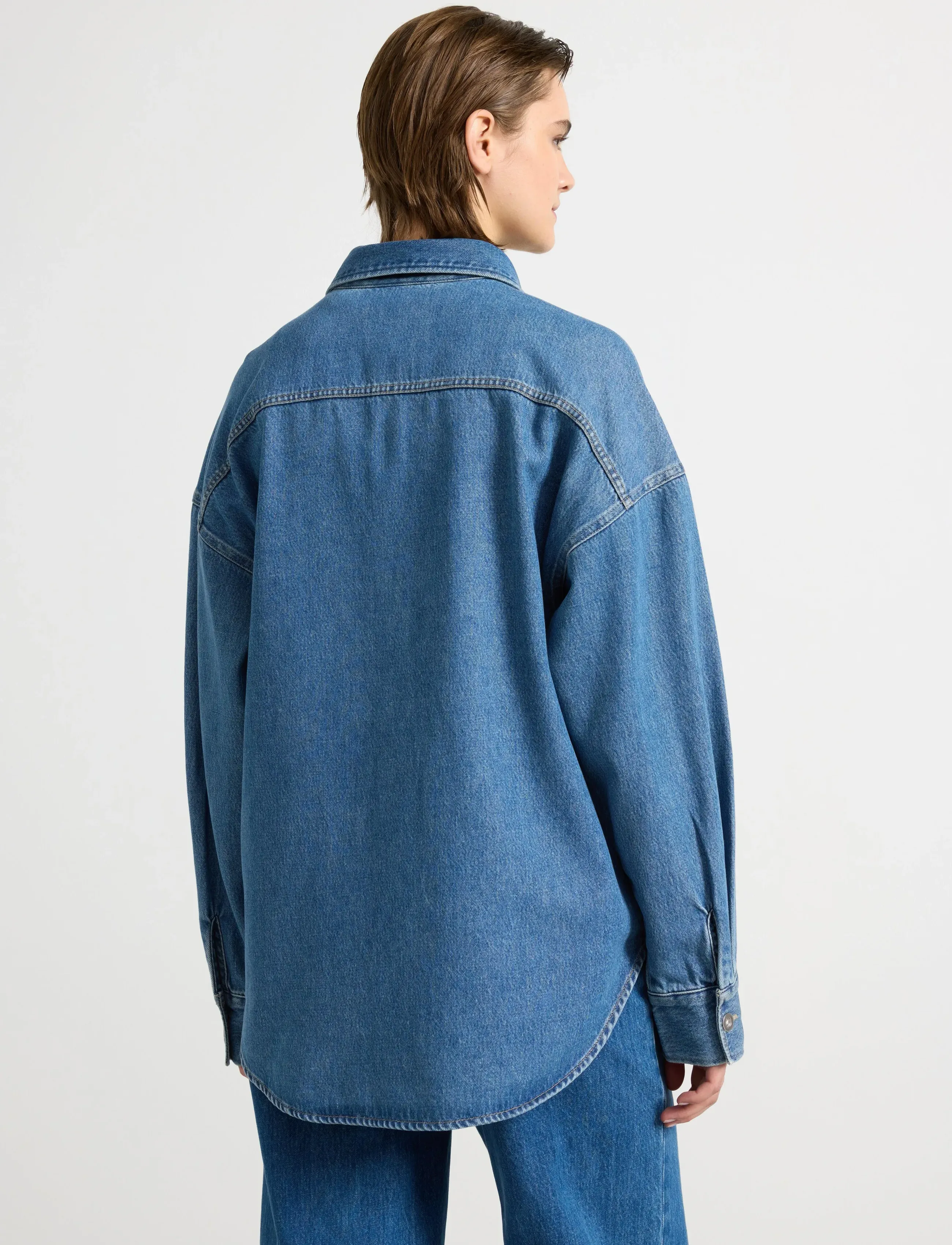 Lindex - Shirt Gunhild Denim - denim blue - 3