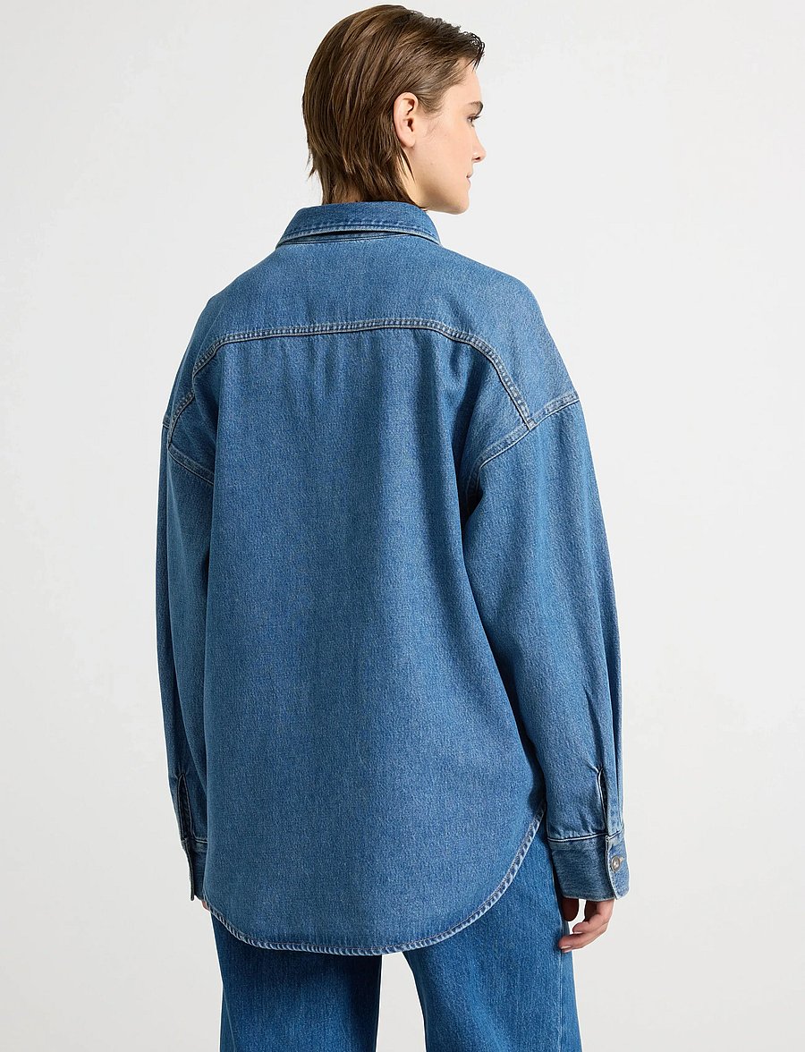 Lindex - Shirt Gunhild Denim - jeanshemden - denim blue - 3