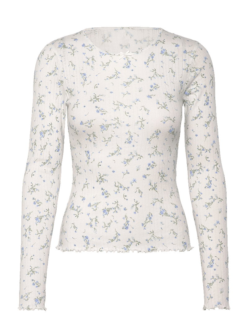 Lindex - Pyjamas top i pointelle - oberteile - light blue - 1