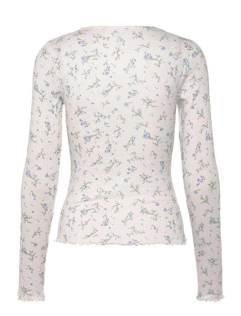 Lindex - Pyjamas top i pointelle - oberteile - light blue - 2