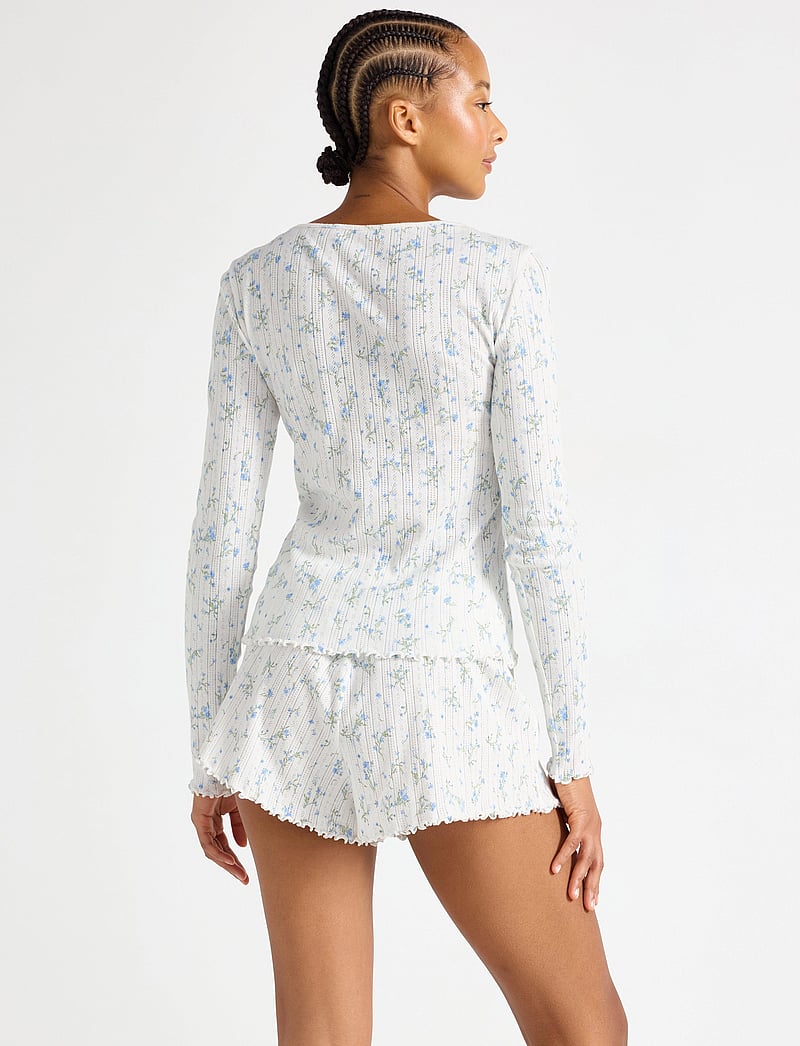 Lindex - Pyjamas top i pointelle - oberteile - light blue - 3