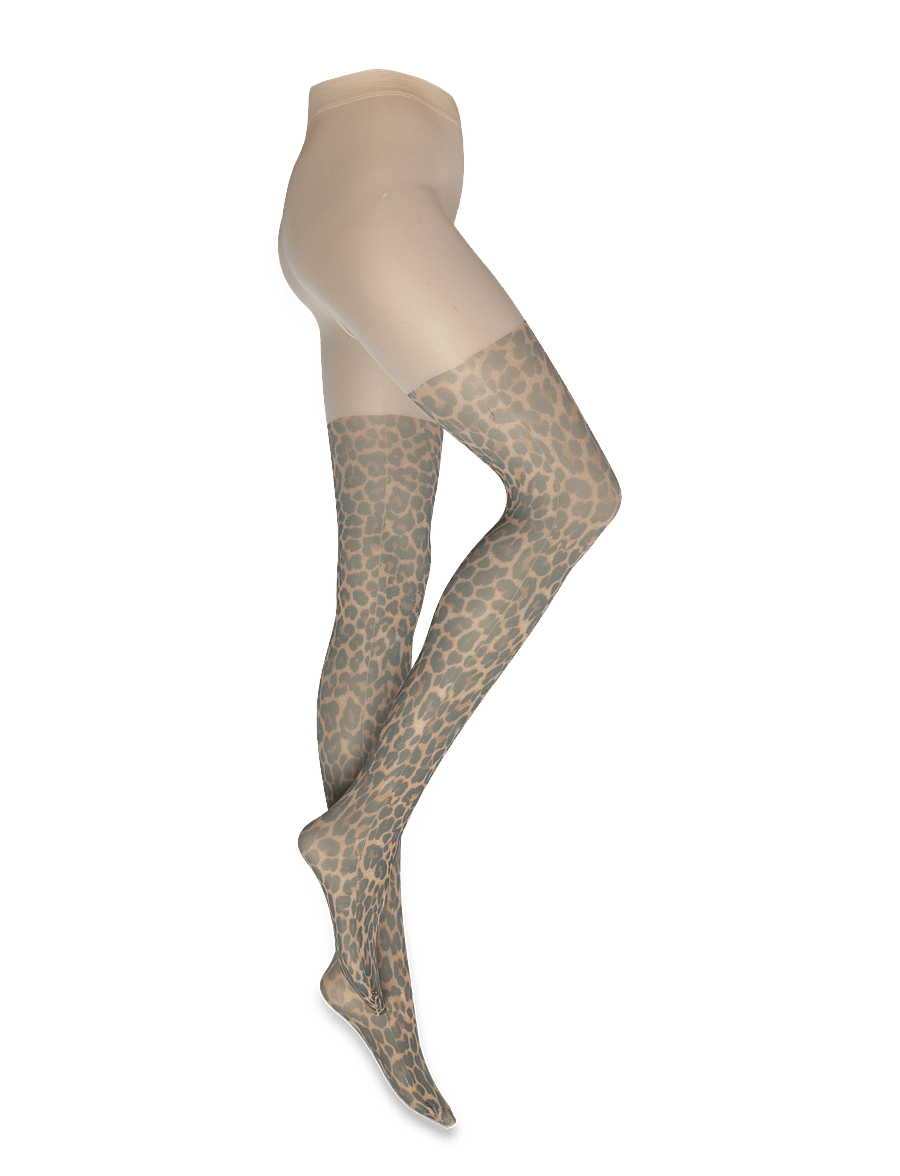 Lindex - Tights 50 den leo aop - særlige begivenheder - beige - 1