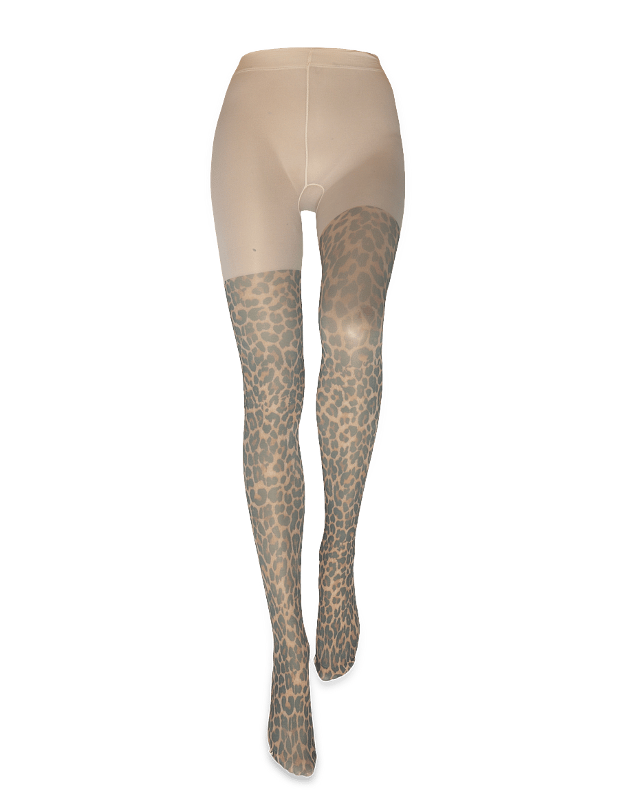 Lindex - Tights 50 den leo aop - særlige begivenheder - beige - 2
