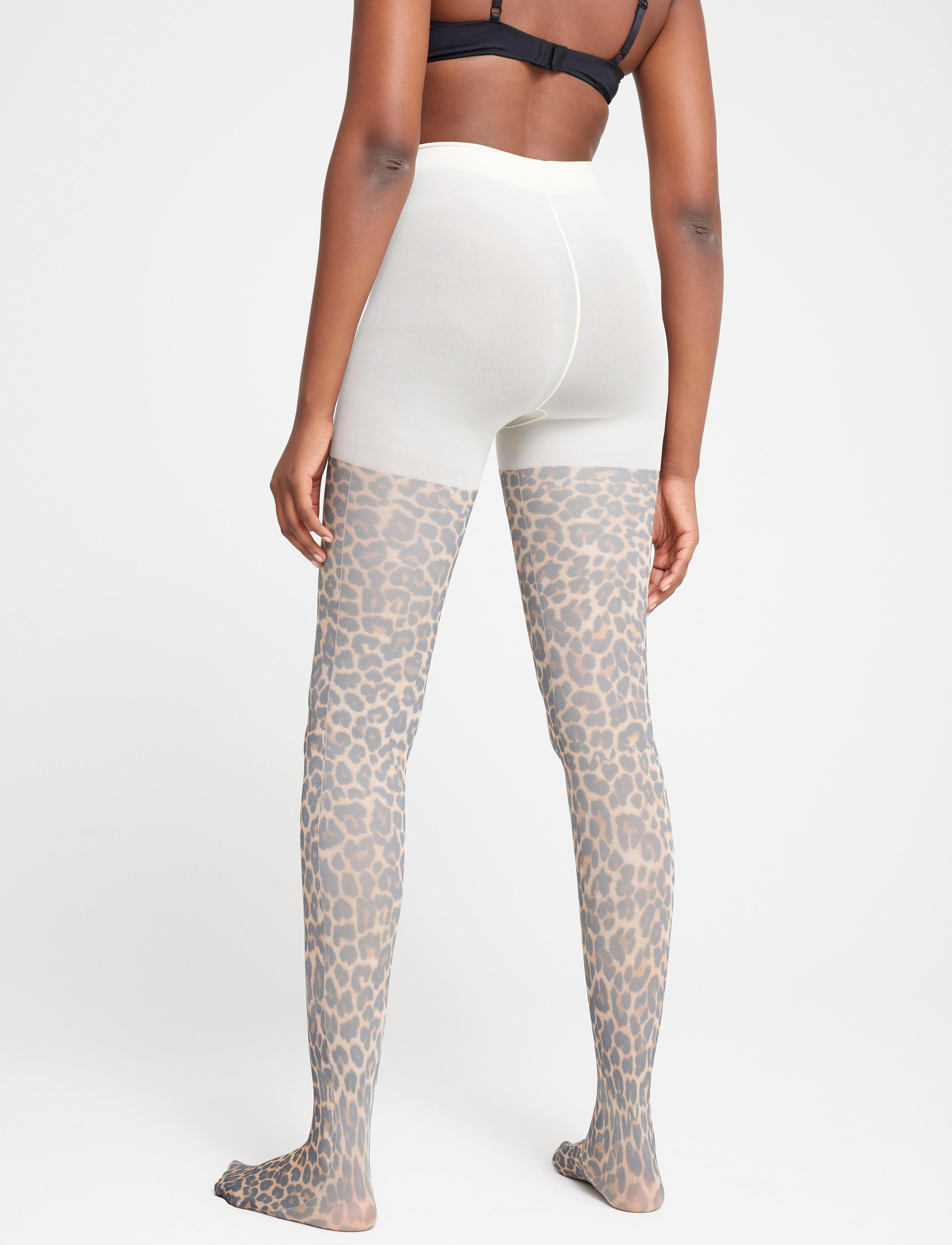 Lindex - Tights 50 den leo aop - særlige begivenheder - beige - 3