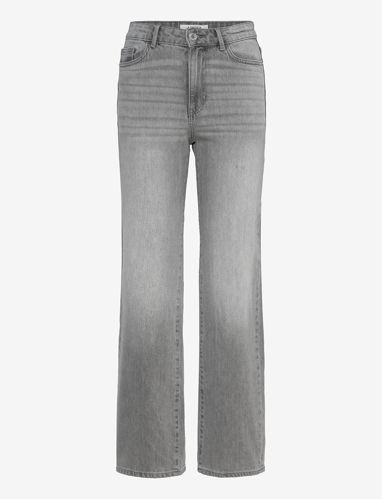 Lindex - Trousers denim Hanna long lt g - grey - 0