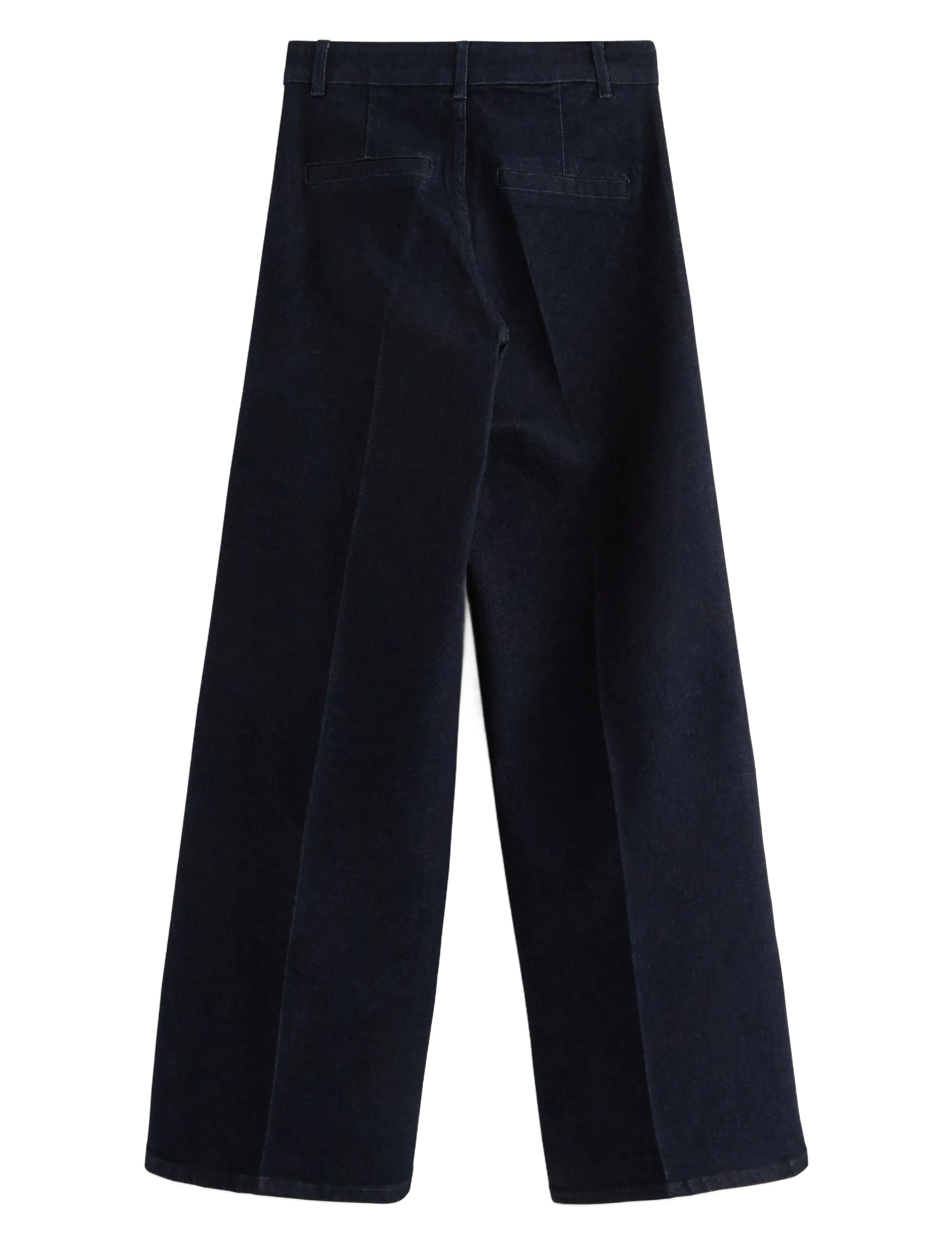 Lindex - WIDE trousers in denim with stretch - dark denim - 2