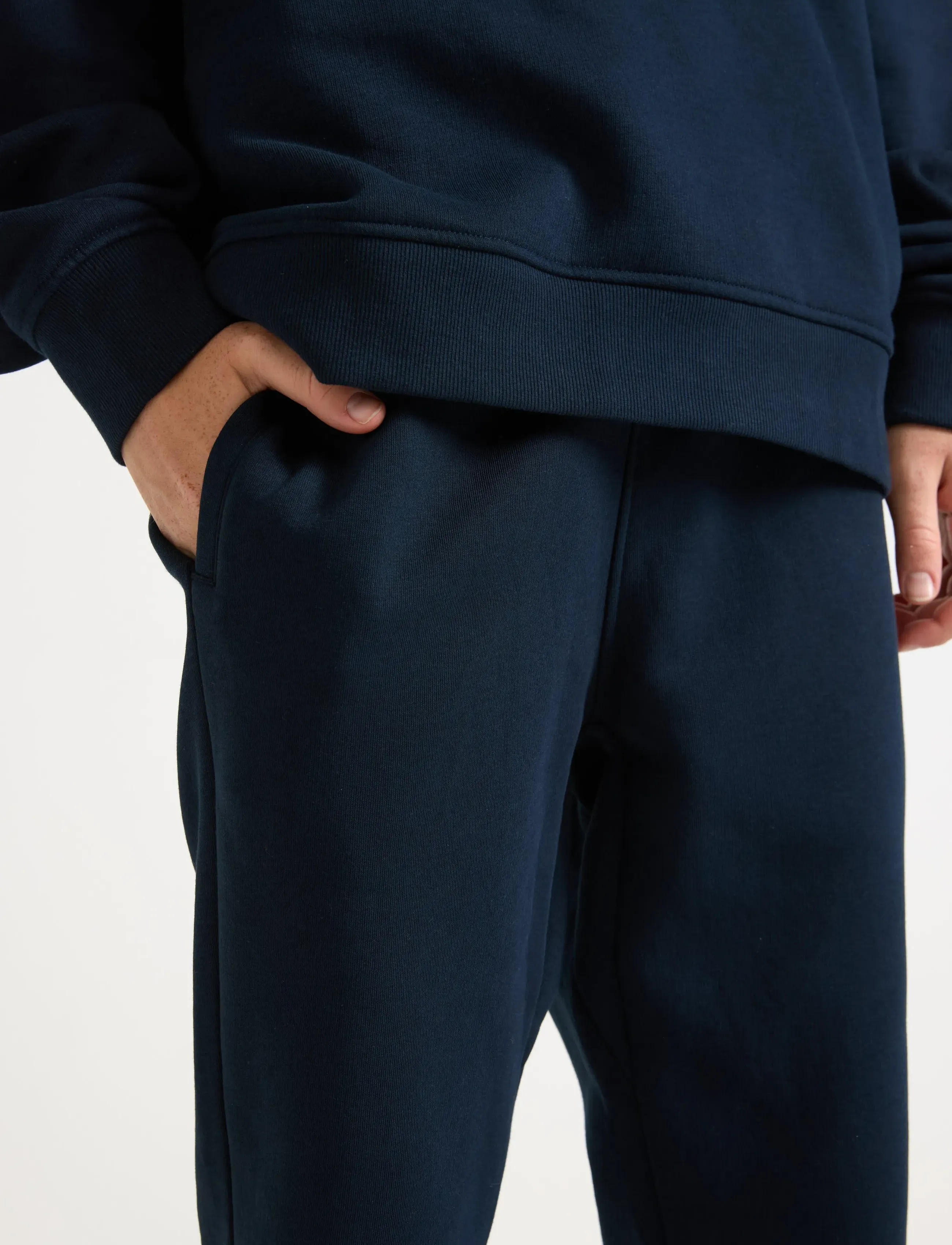 Lindex - Joggers with brushed inside - sweatpants - dark navy - 4