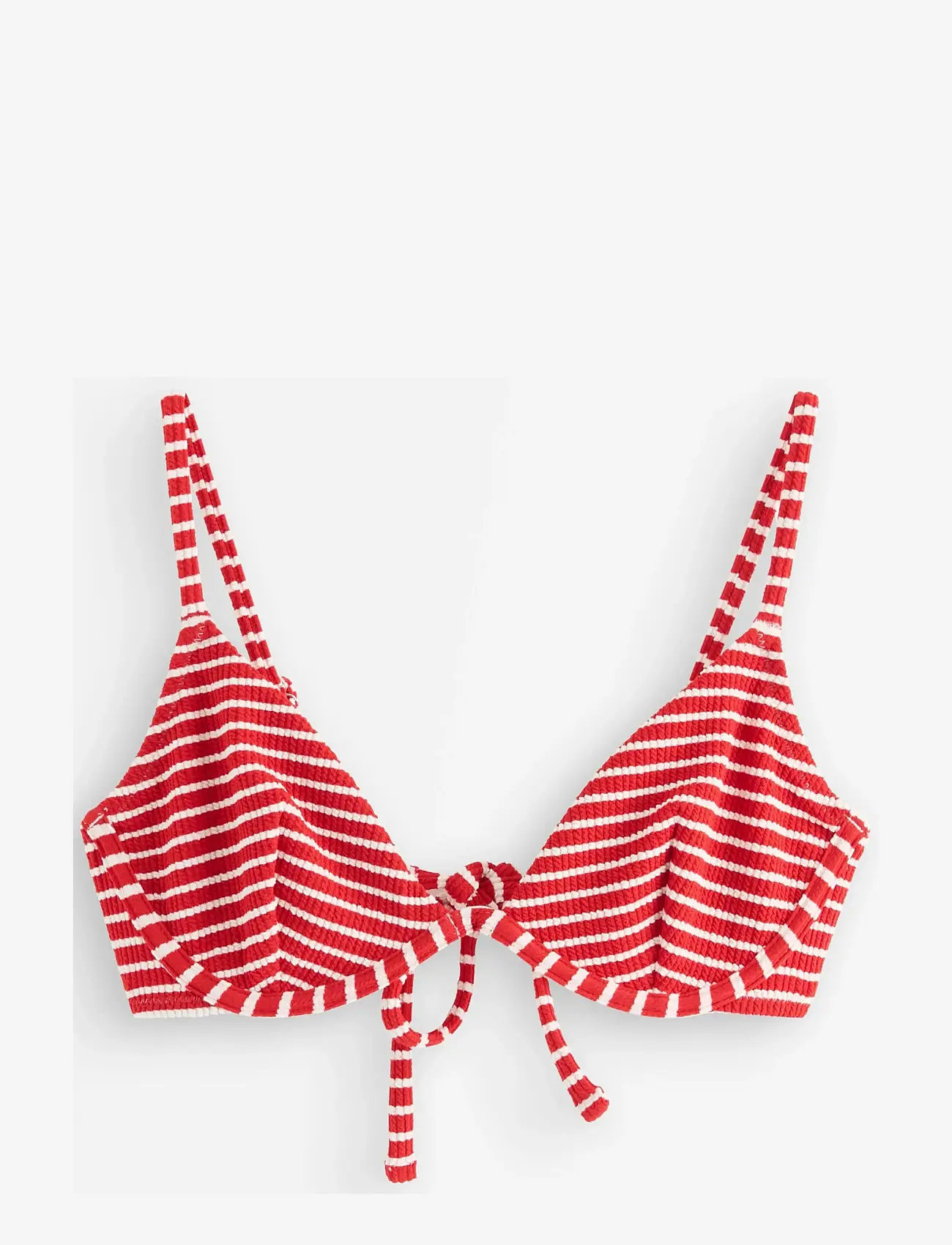 Lindex - Bra Stella Stripes - triangle bikinis - red - 1