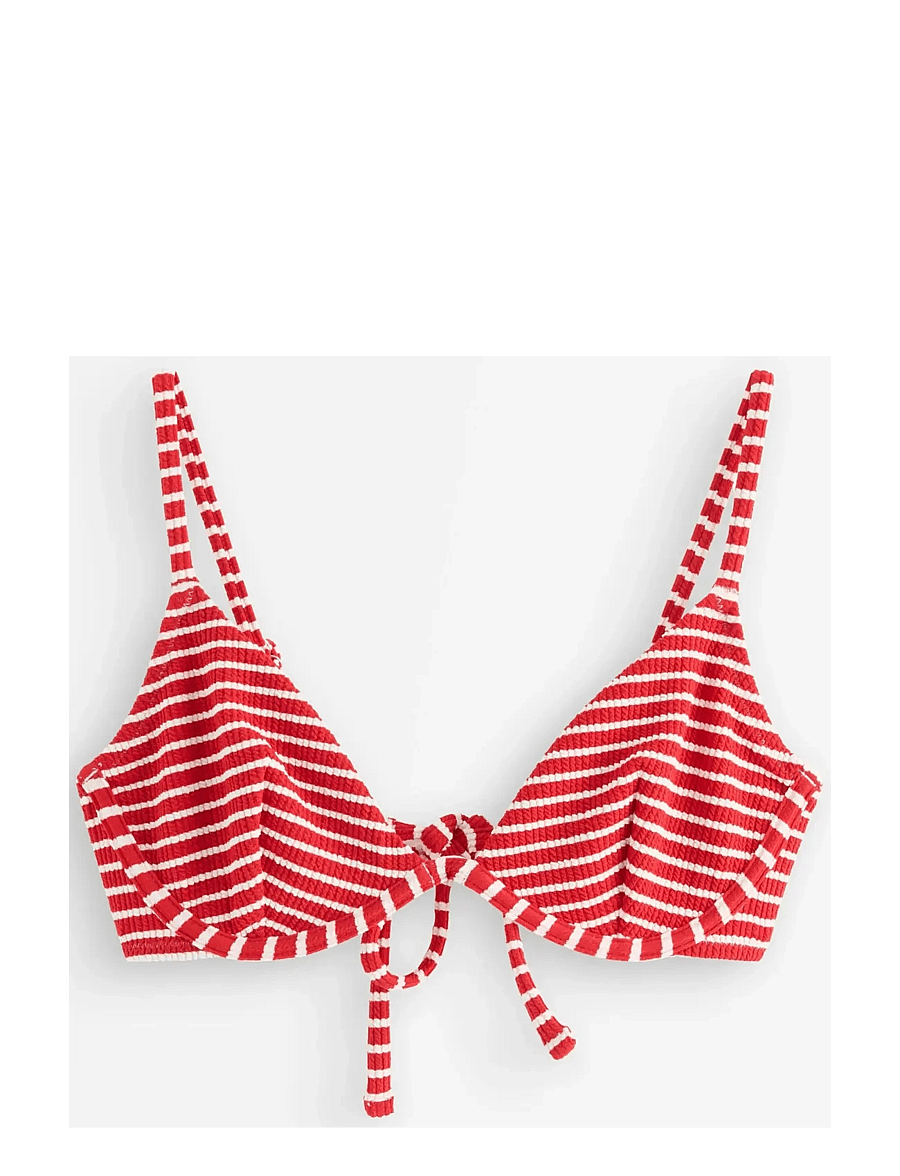 Lindex - Bra Stella Stripes - trekantsbikinier - red - 1