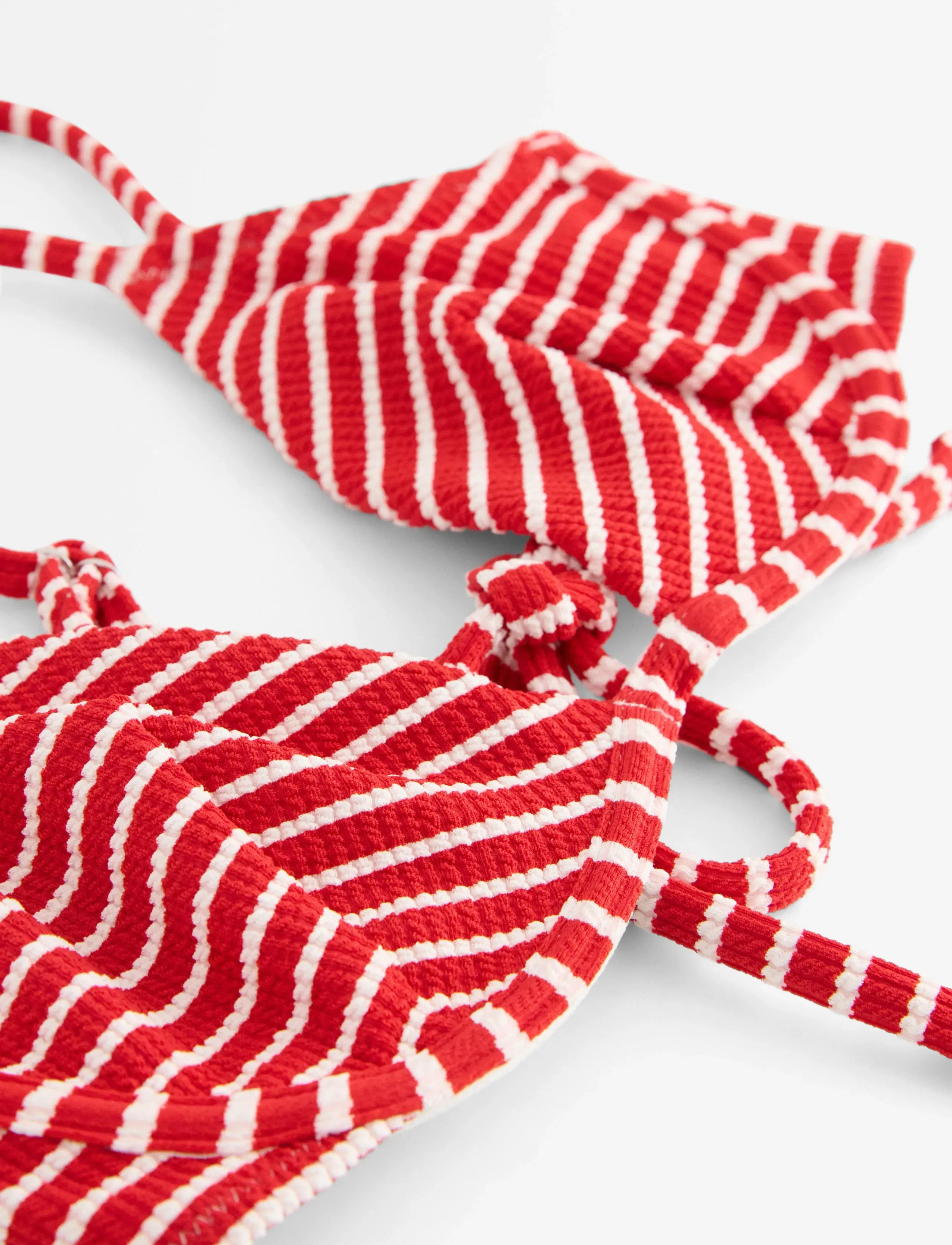 Lindex - Bra Stella Stripes - triangle bikinis - red - 5