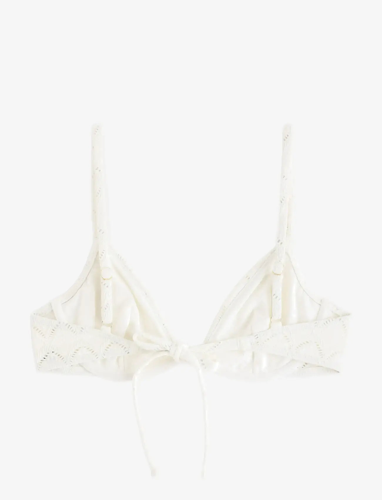 Lindex - Unpadded bikini bra with embroidery - bikini-oberteile mit bügel - light white - 2