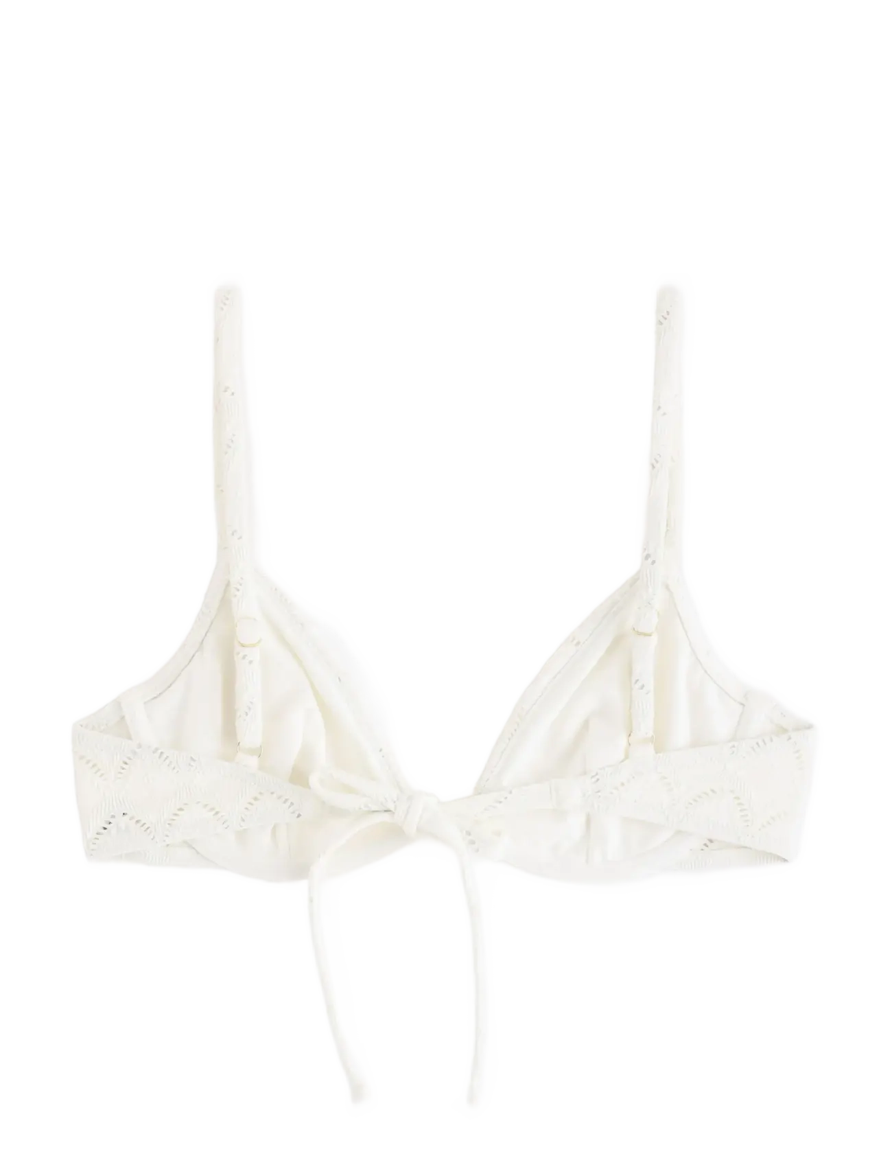 Lindex - Unpadded bikini bra with embroidery - bikinitoppar med bygel - light white - 2
