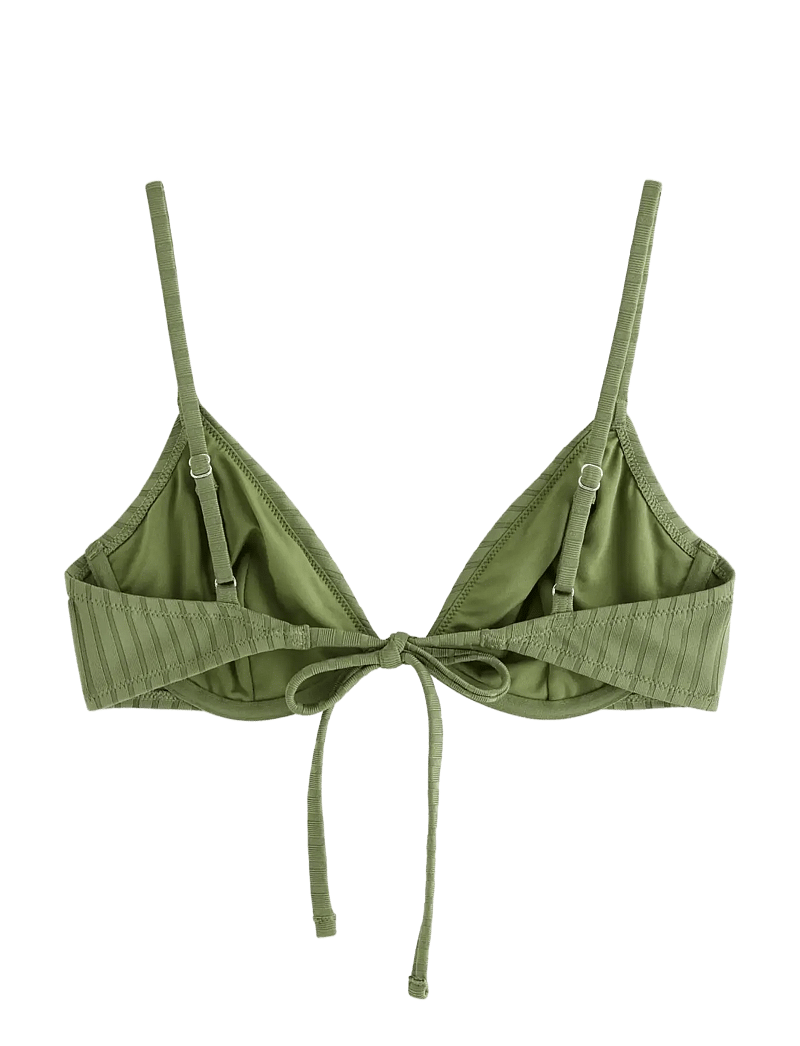 Lindex - Bra Stella Rib - bikini-oberteile mit bügel - dk dusty green - 2