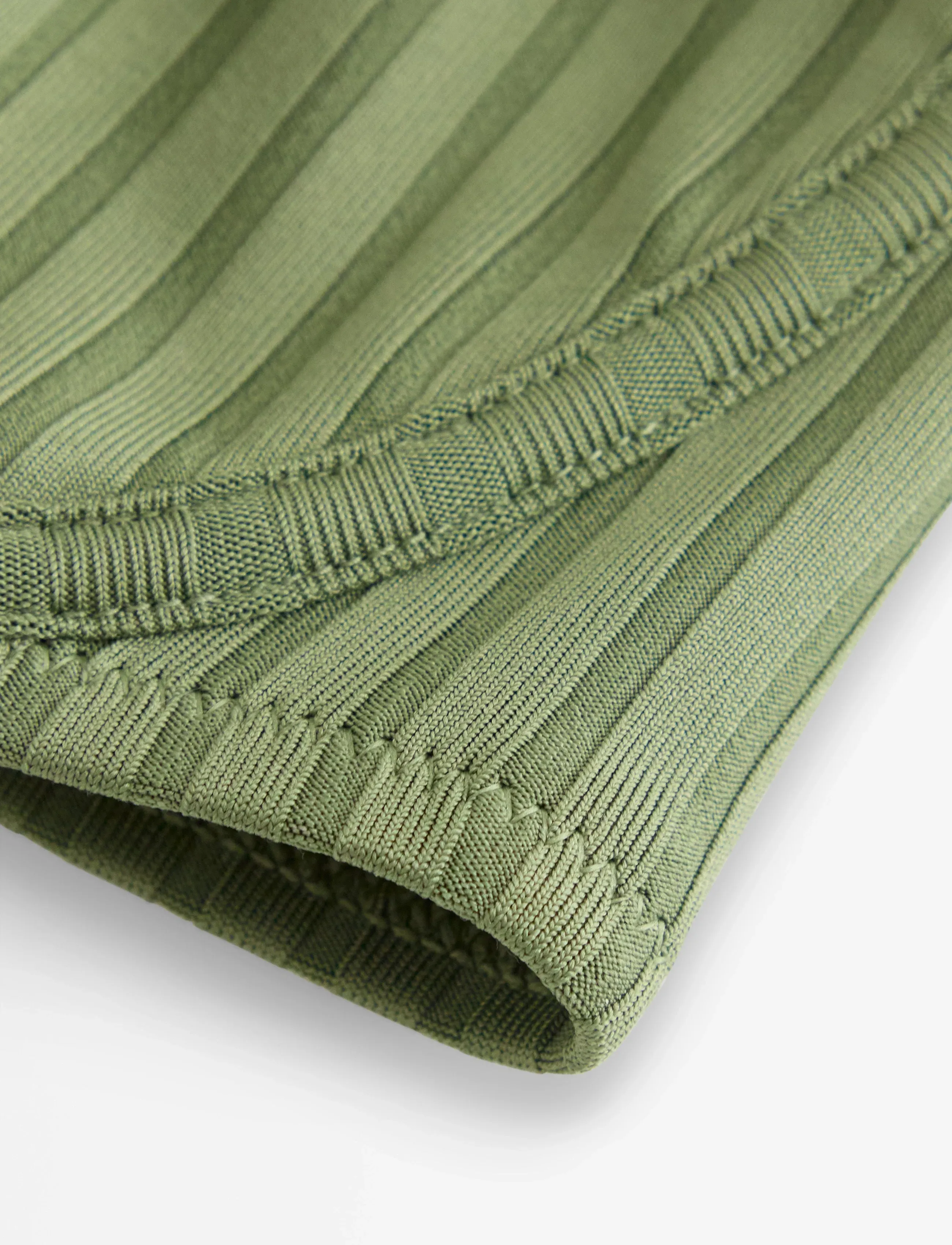 Lindex - Bra Stella Rib - tugitraadiga bikiinide ülaosad - dk dusty green - 5