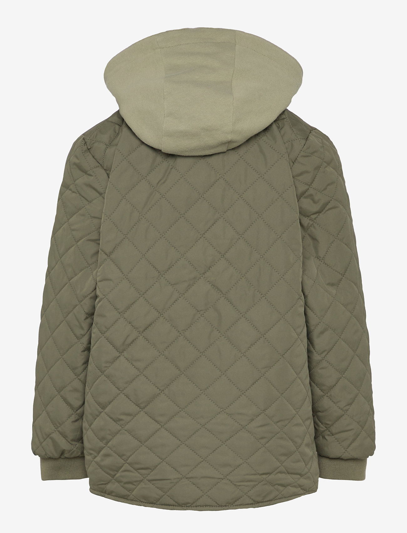 Lindex - Jacket padded w hood - dark khaki - 1