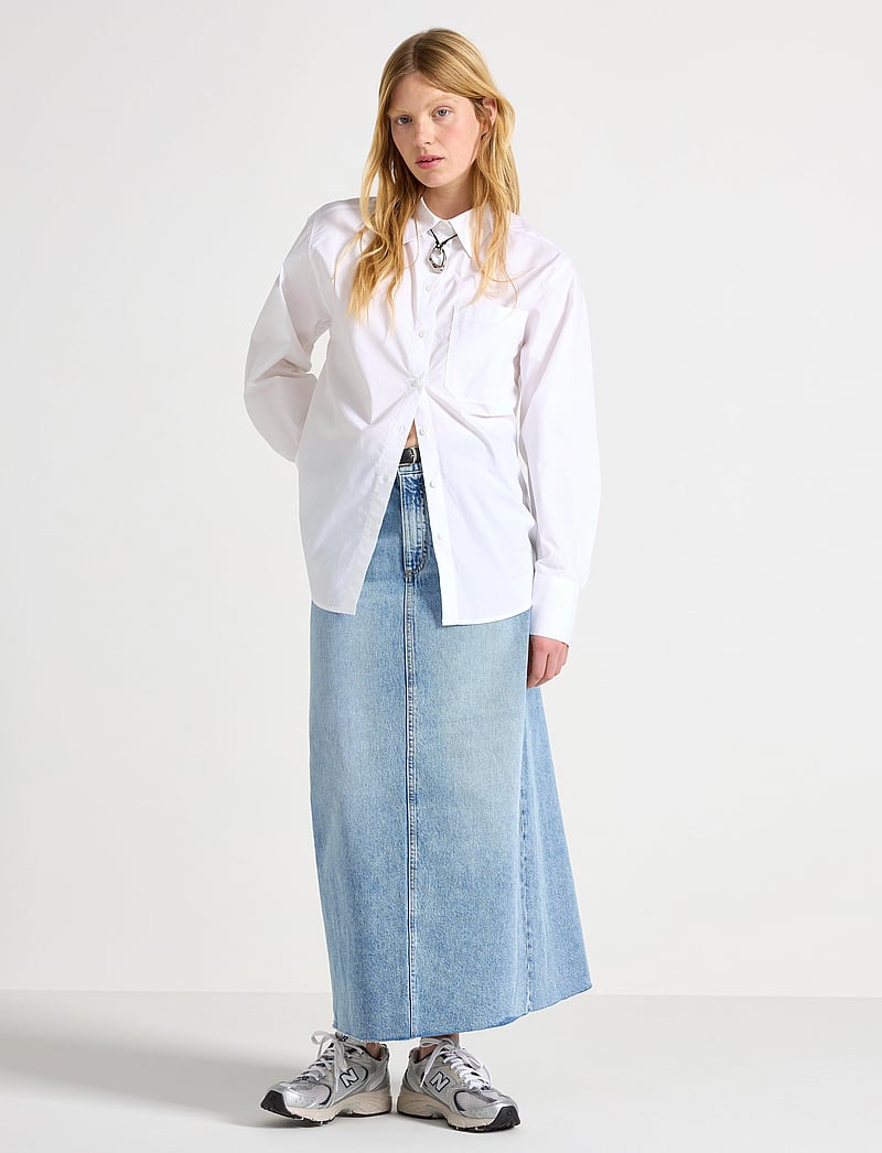 Lindex - Skirt Tanja - denimnederdele - denim blue - 0