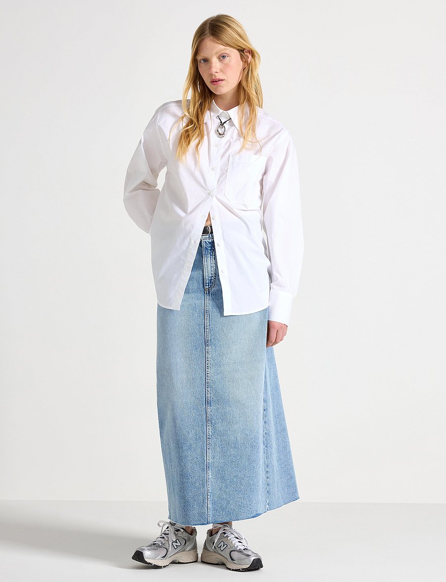 Lindex - Skirt Tanja - denim blue - 0